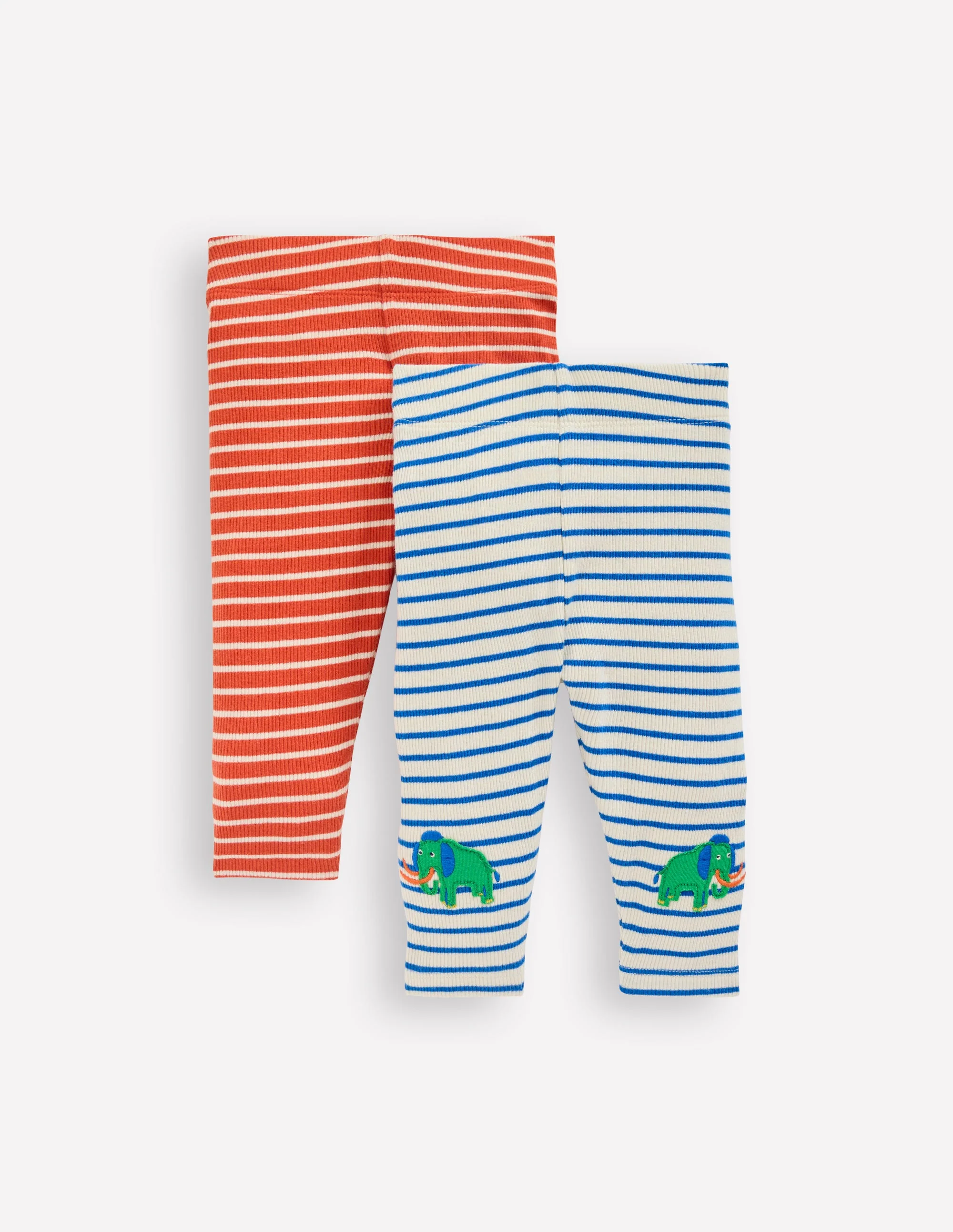 2-pack Ribbed Leggings-Prehistoric Multi