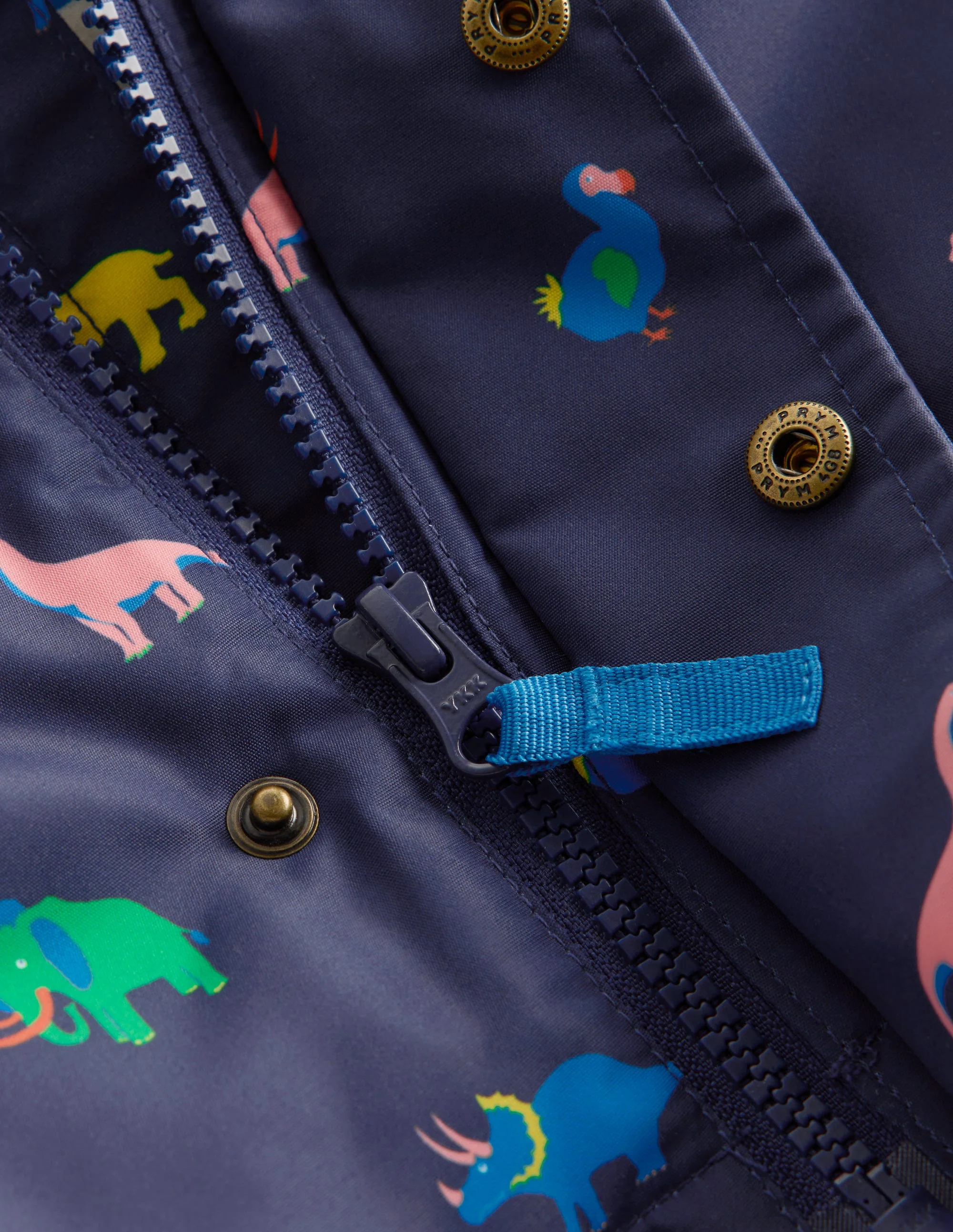 3-in-1 Showerproof Coat-Navy Prehistoric Print - Image 3