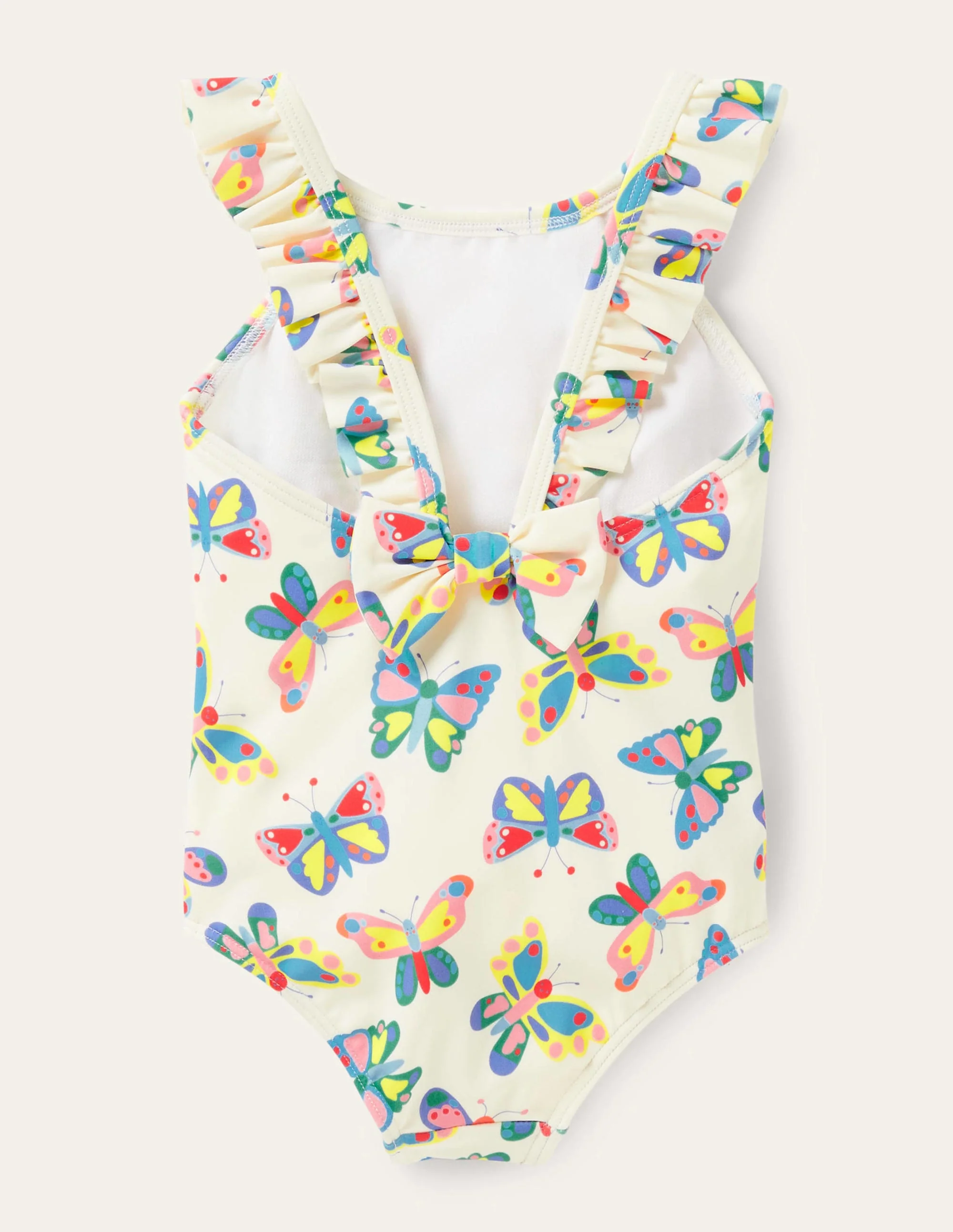 Bow Back Swimsuit-Ivory Butterflies - Image 2