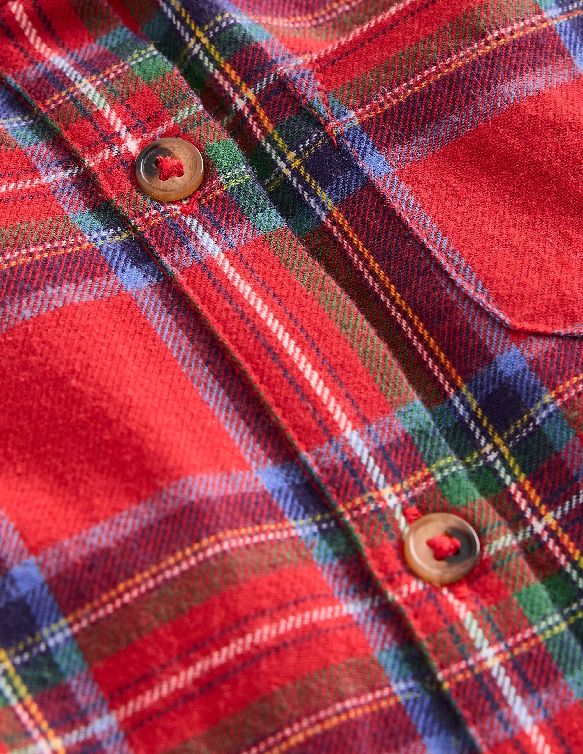 Checked Flannel All-in-One-Red and Blue Check - Image 3