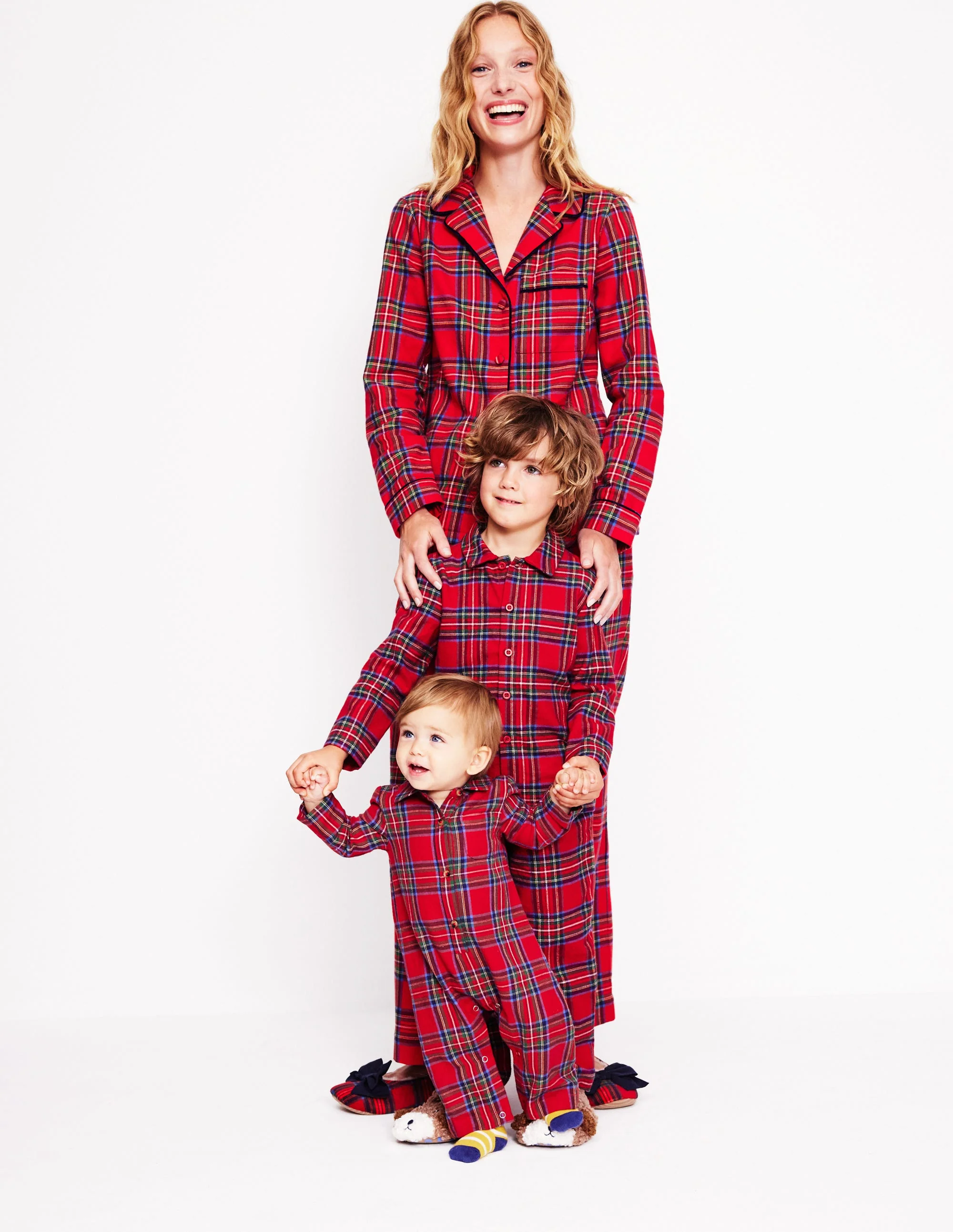 Checked Flannel All-in-One-Red and Blue Check - Image 5