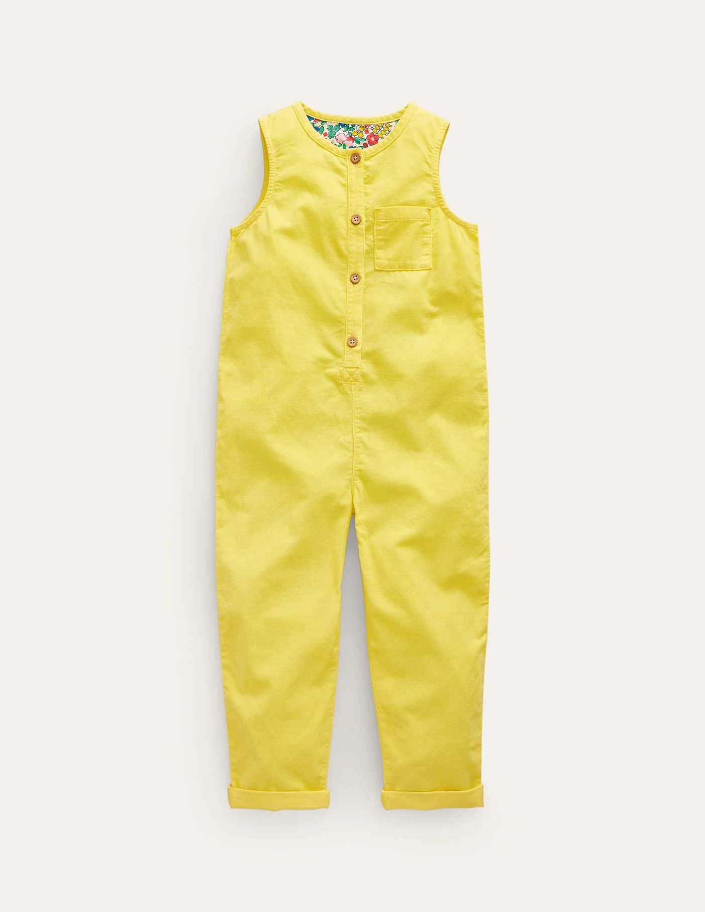 Cord Jumpsuit-Sweetcorn Yellow