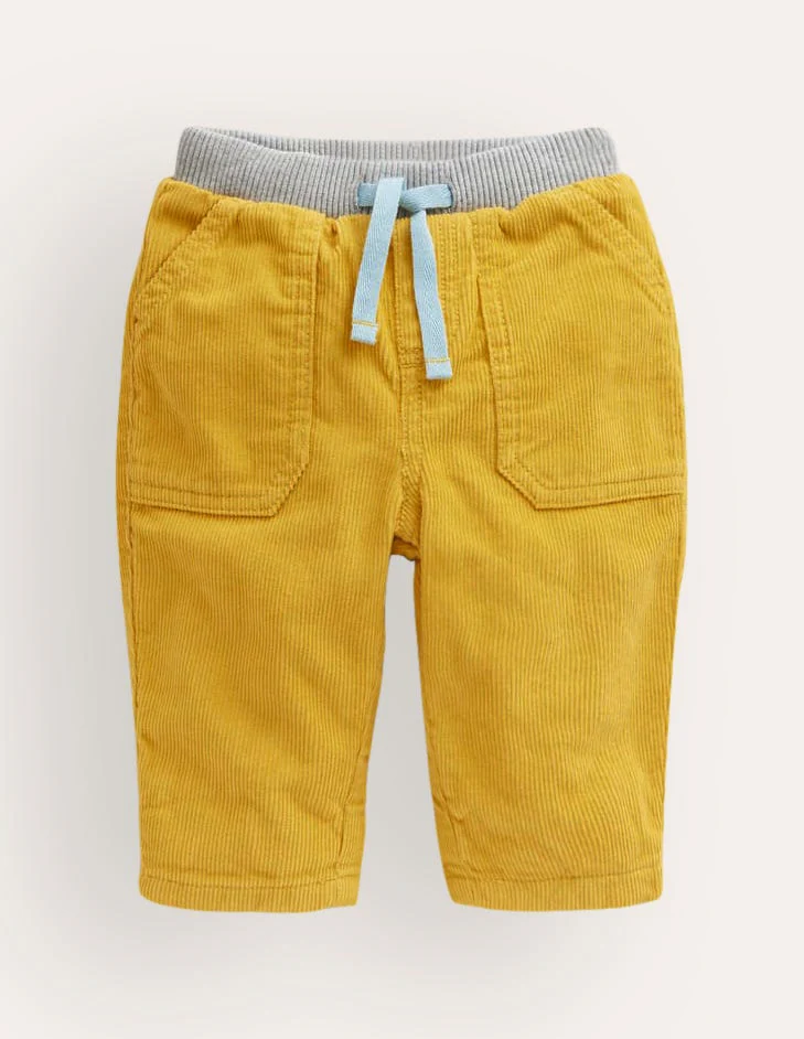 Cosy Lined Pants-Honeycomb Yellow
