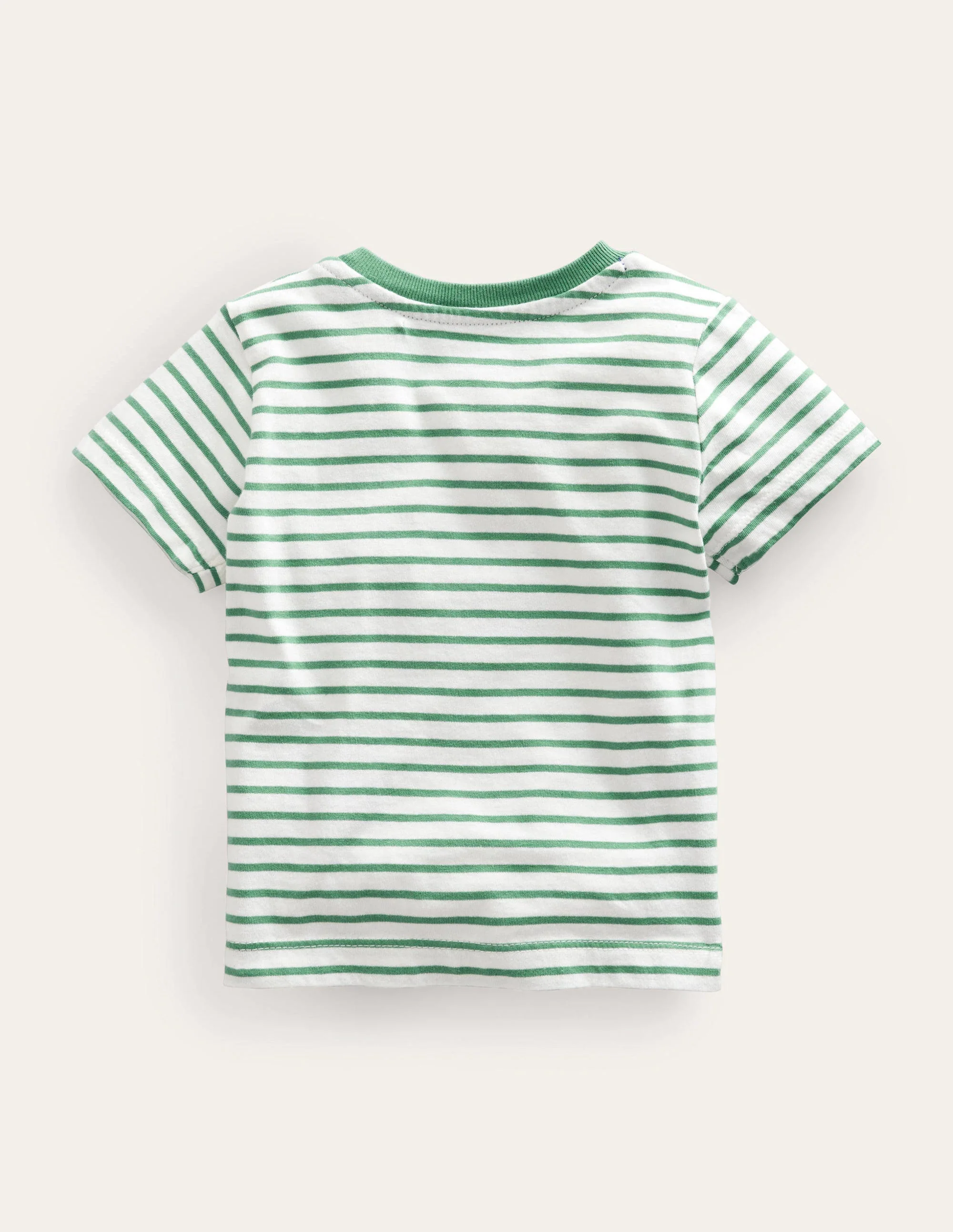 Embroidered Graphic T-shirt-Ivory/Csarite Green Bee - Image 2