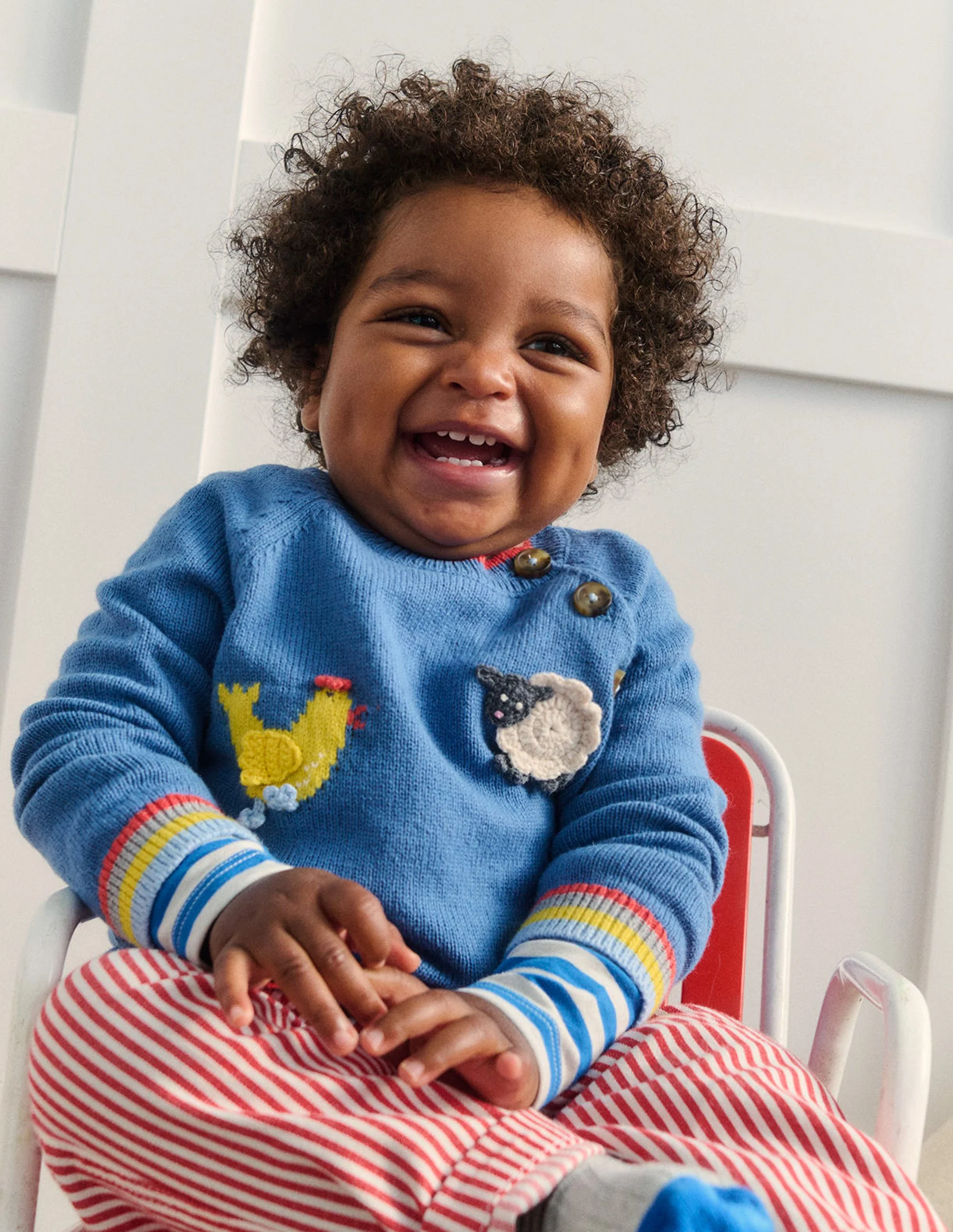 Fun Logo Sweater-Bluejay Farm - Image 4