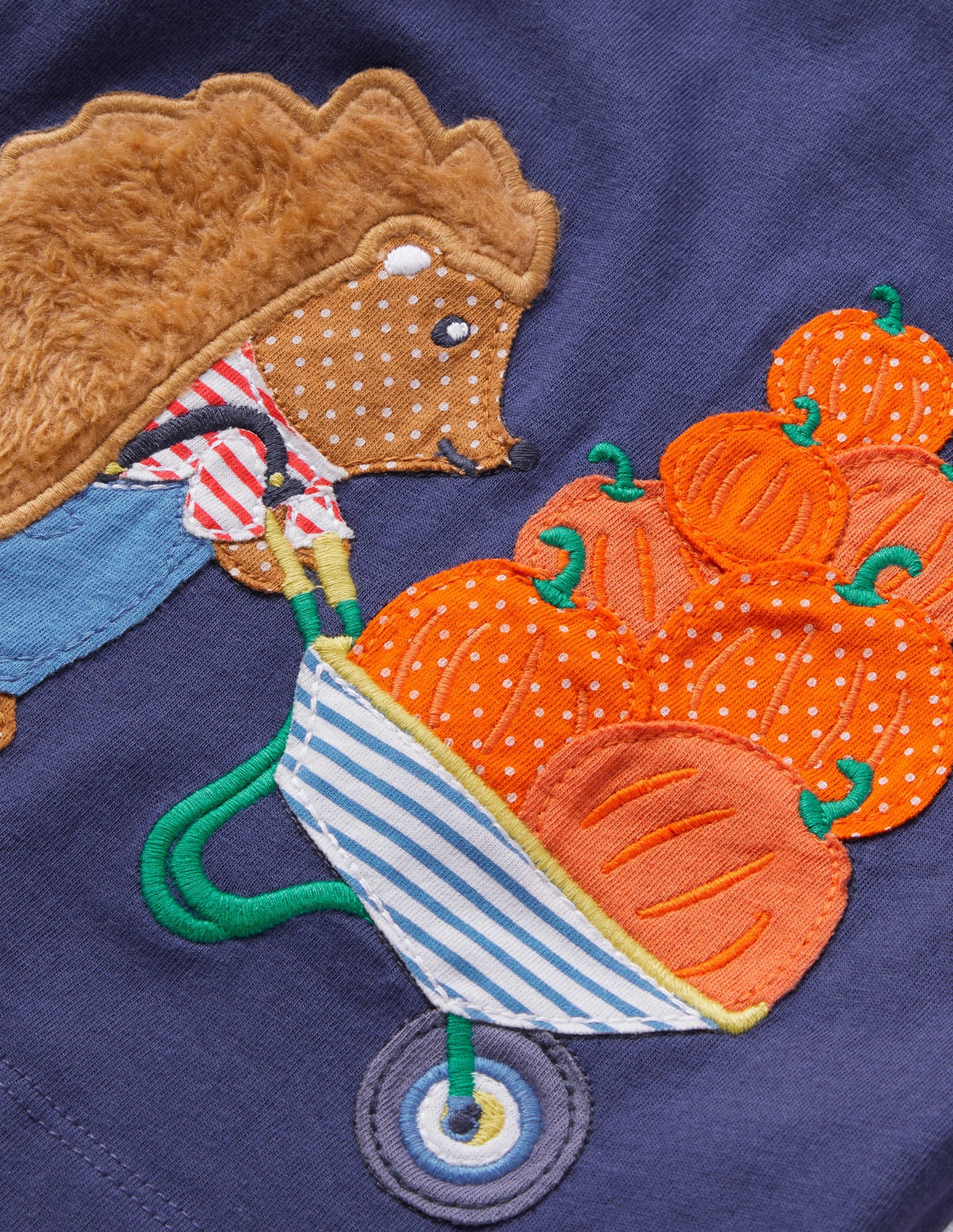 Halloween Appliqué T-shirt-Starboard Hedgehog - Image 3