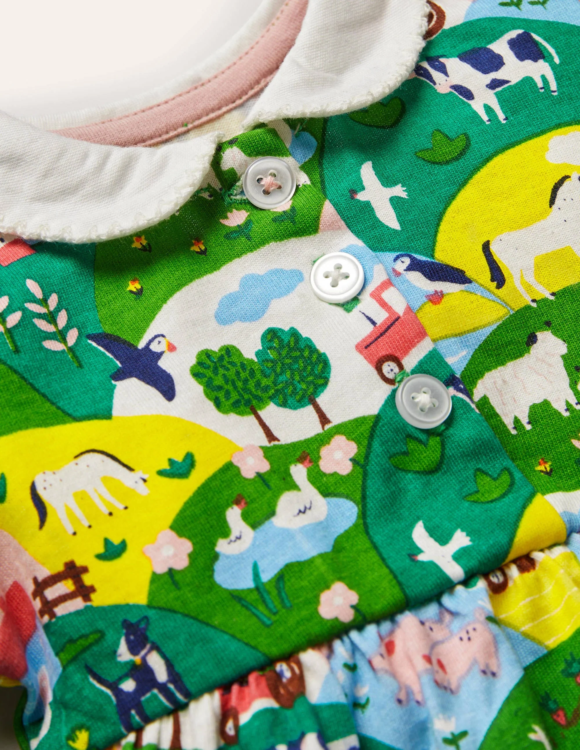 Jersey Collared Dress-Multi Coastal Farm - Image 3