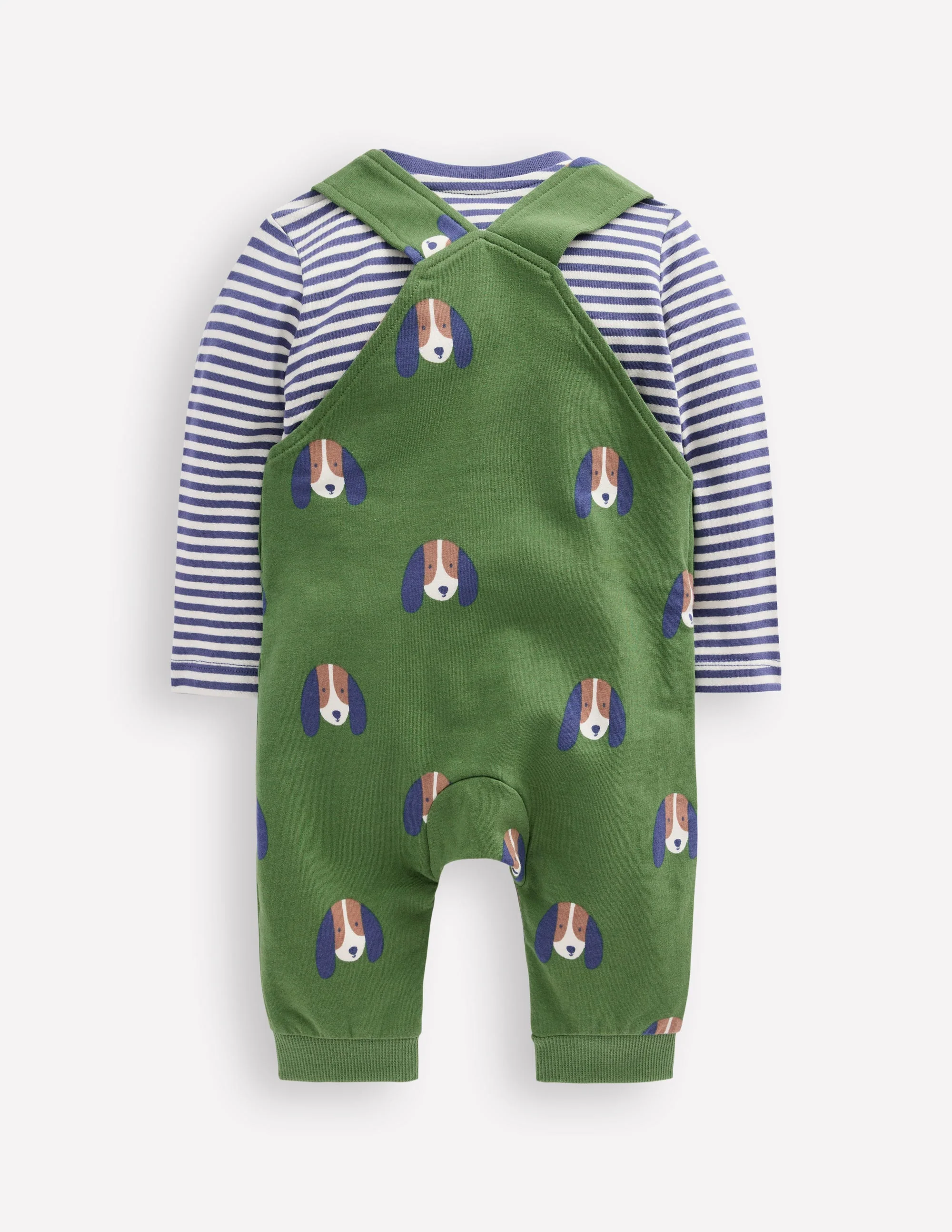 Jersey Overalls Set-Green Dogs - Image 2
