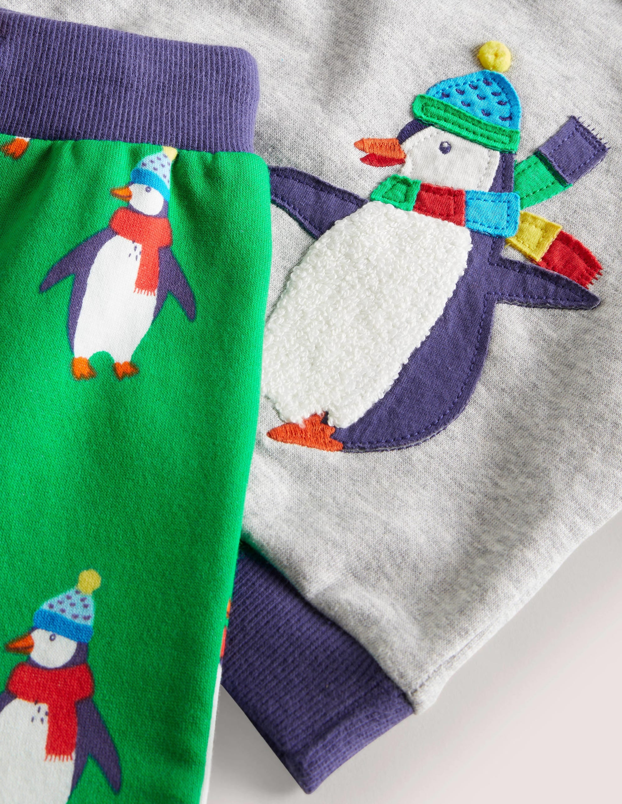 Jersey Sweatshirt Set-Highland Green Penguins - Image 3