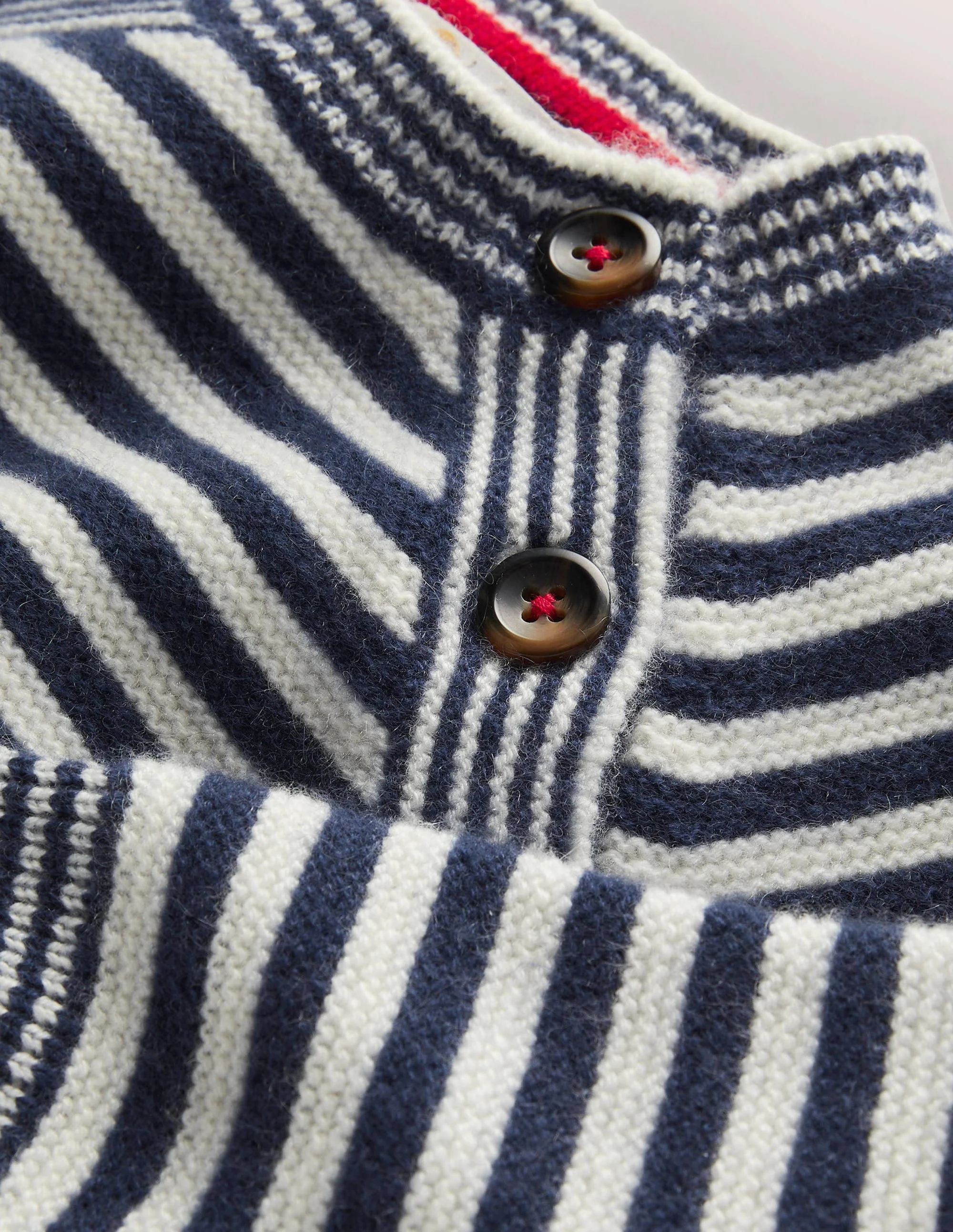 Navy and White Striped Cashmere Sweater-Starboard - Image 3