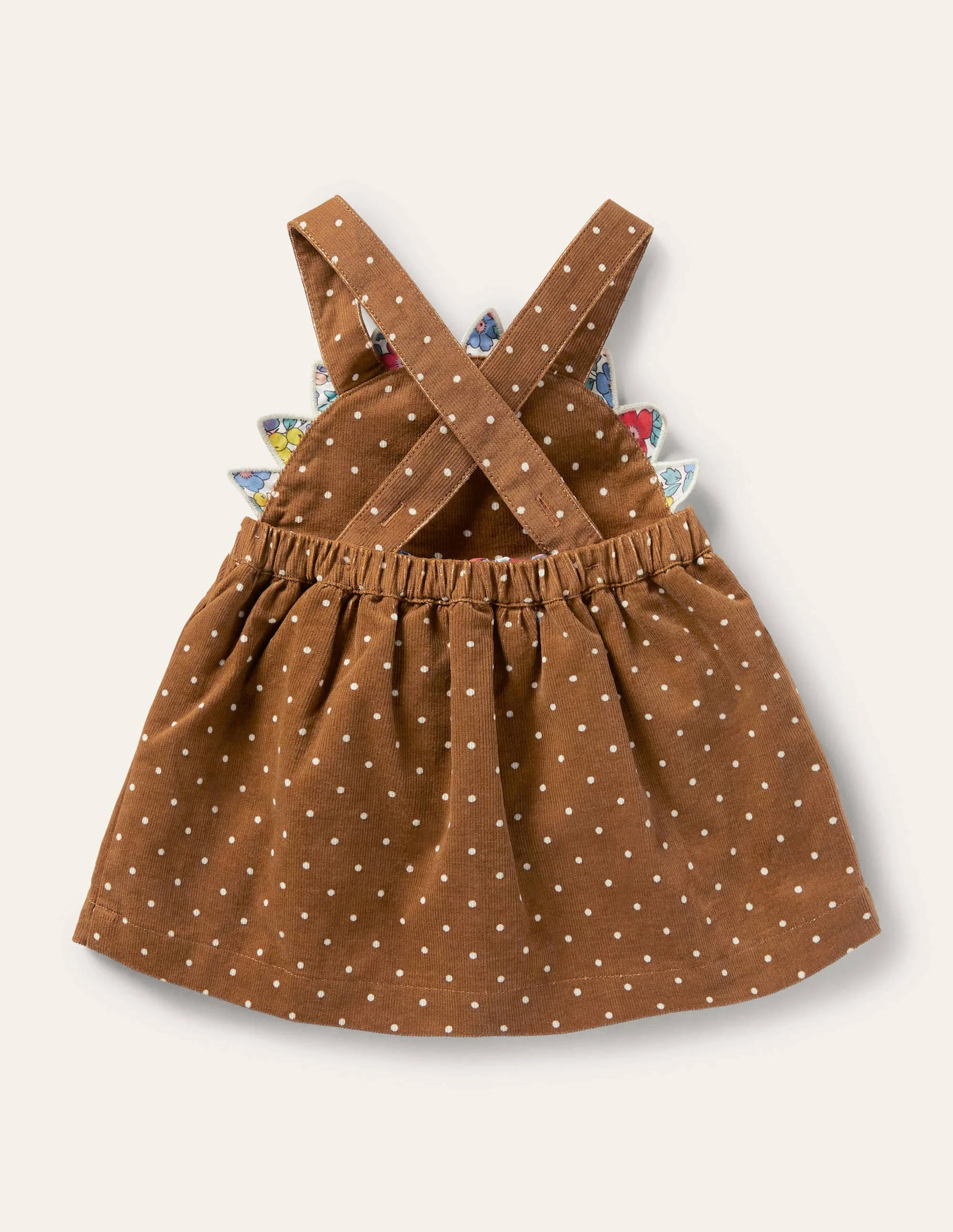 Novelty Cord Pinnie-Butterscotch Brown Hedgehog - Image 2