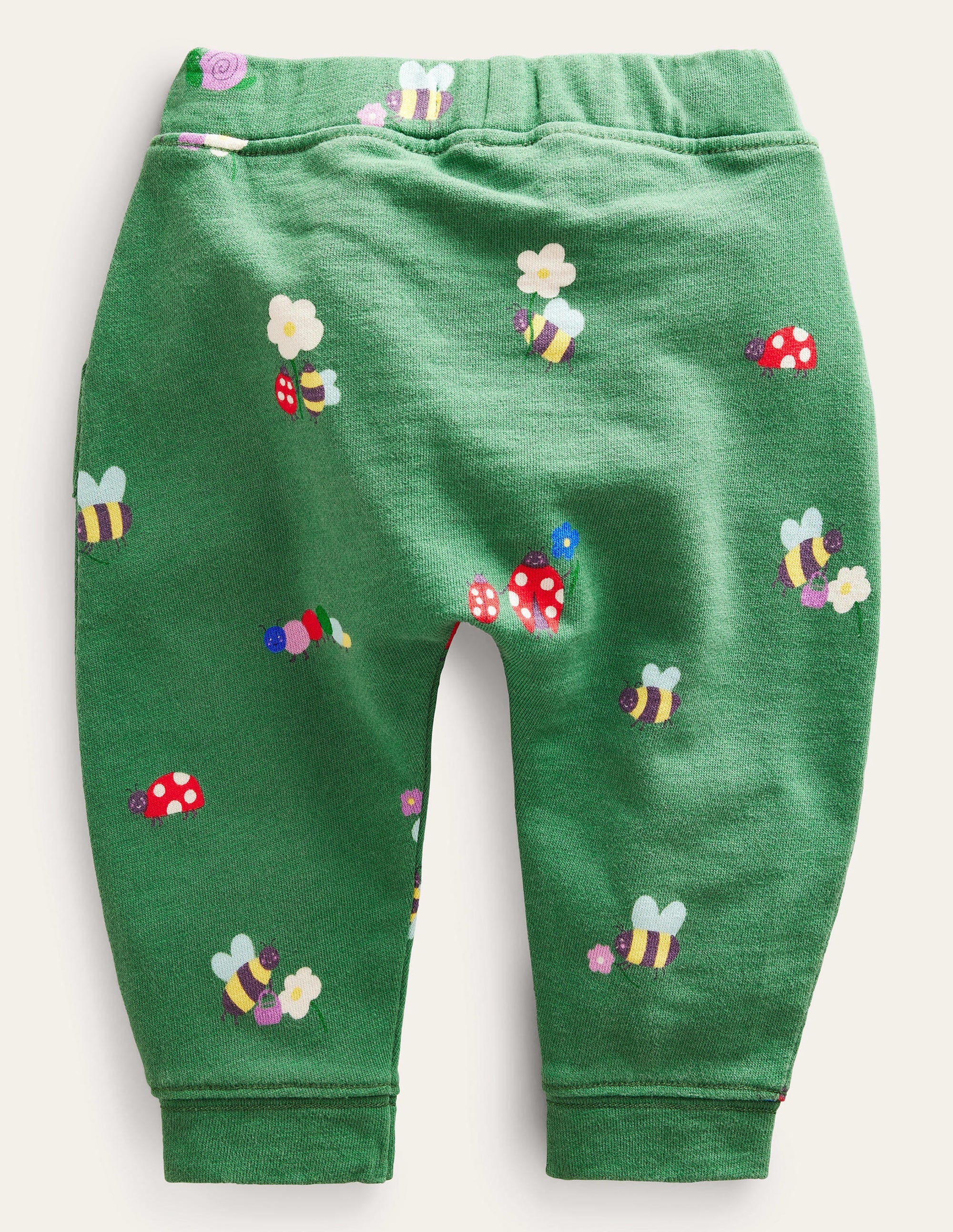 Printed Jersey Pants-Deep Grass Green Bugs - Image 2