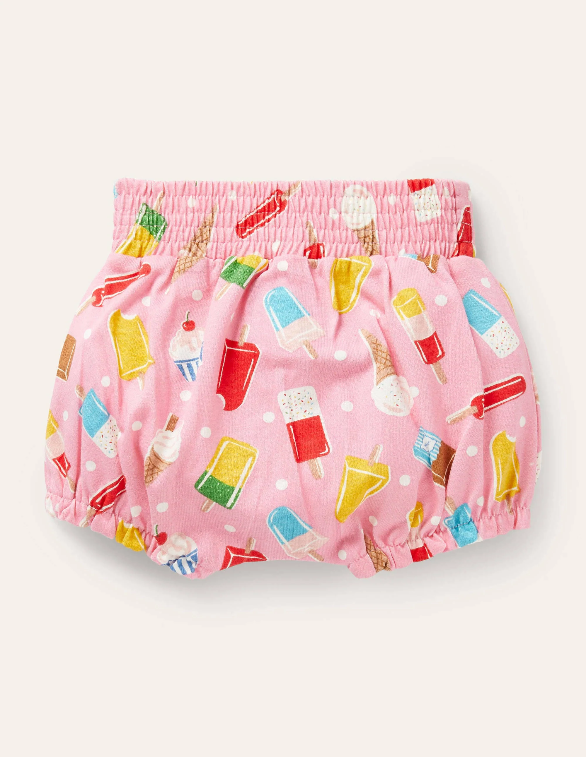 Printed Jersey Shorts-Pink Lemonade Ice Cream Spot - Image 2