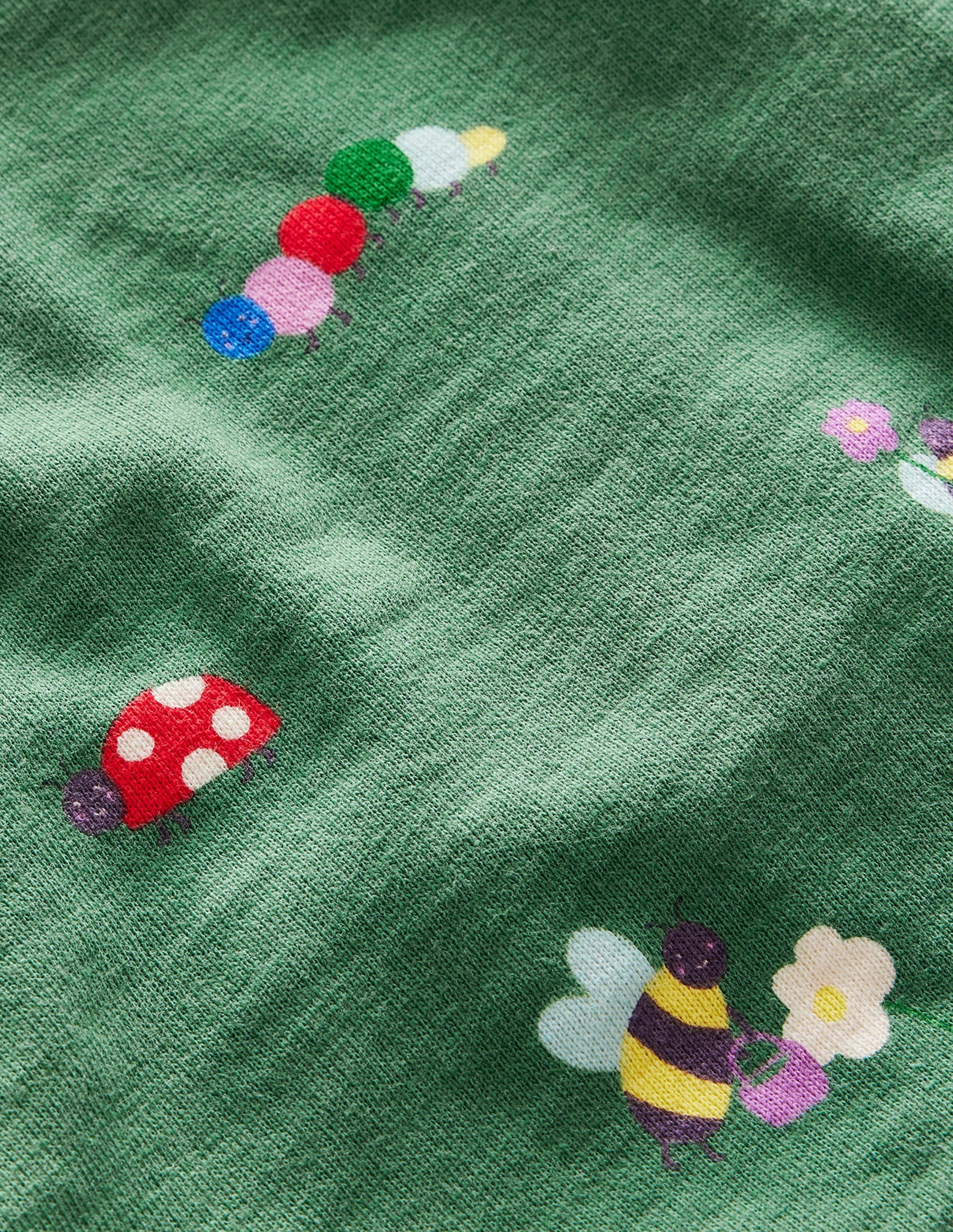 Relaxed Sweatshirt-Deep Grass Green Bugs - Image 3