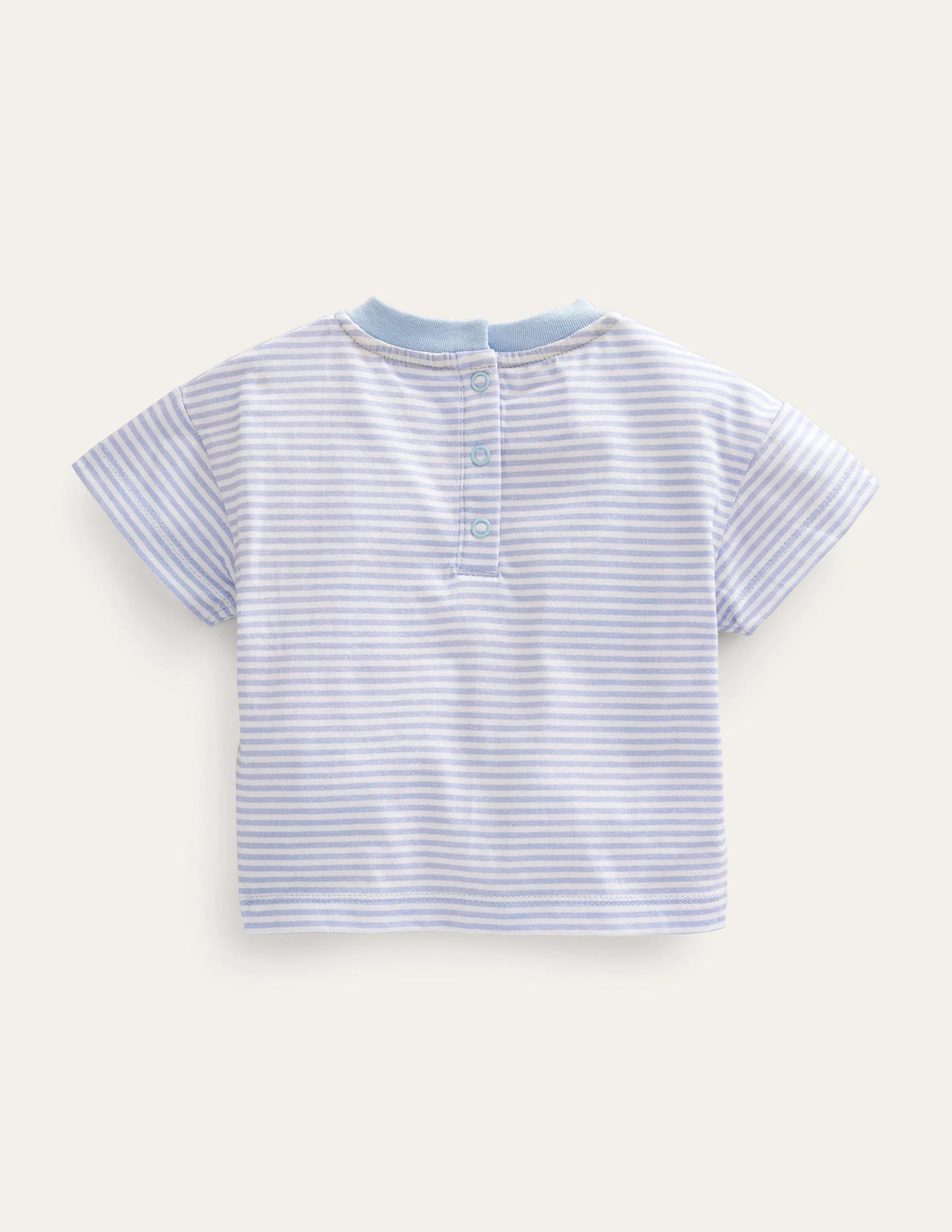 Relaxed T-shirt-Ivory/Blue World - Image 2