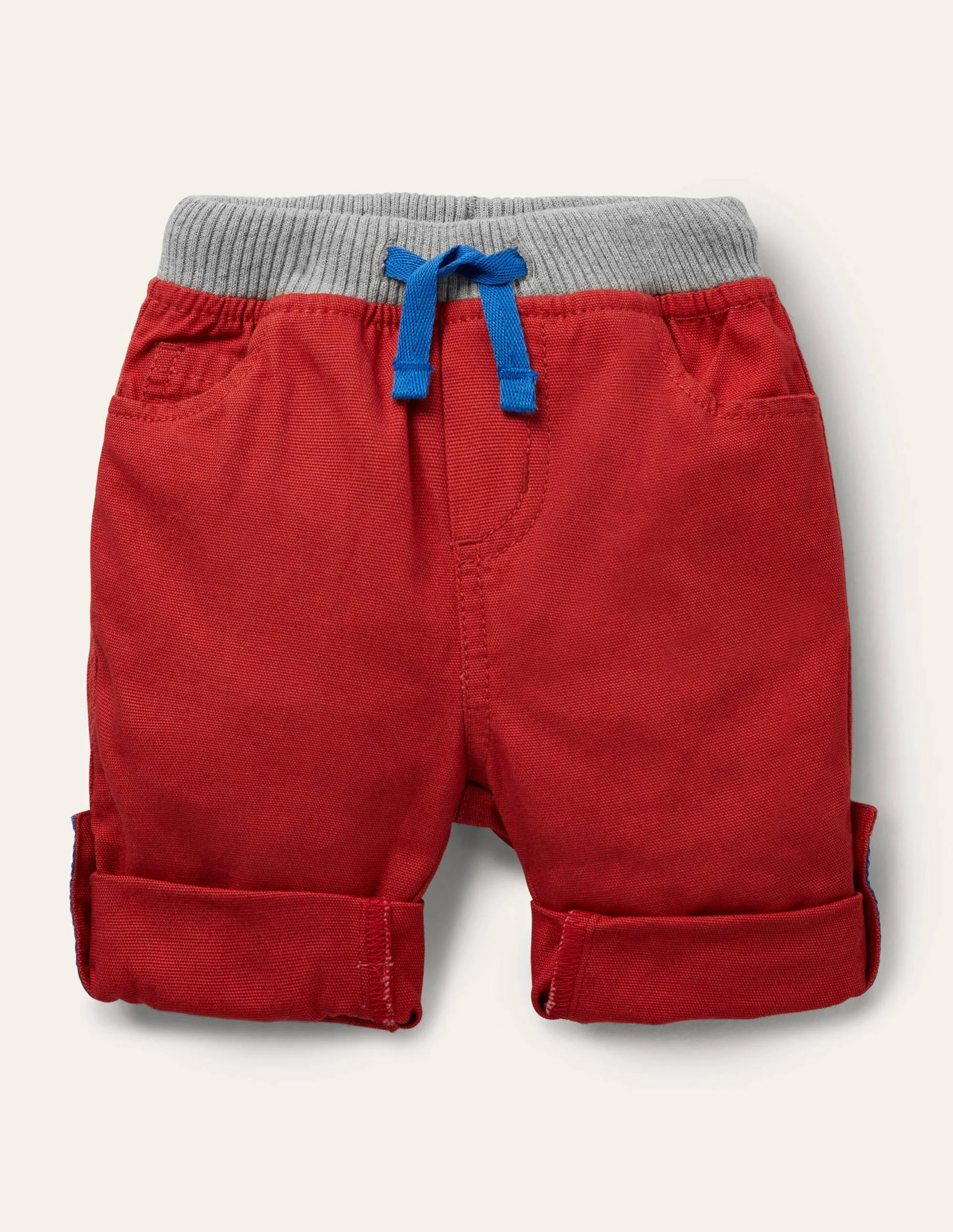 Roll Up Pants-Red