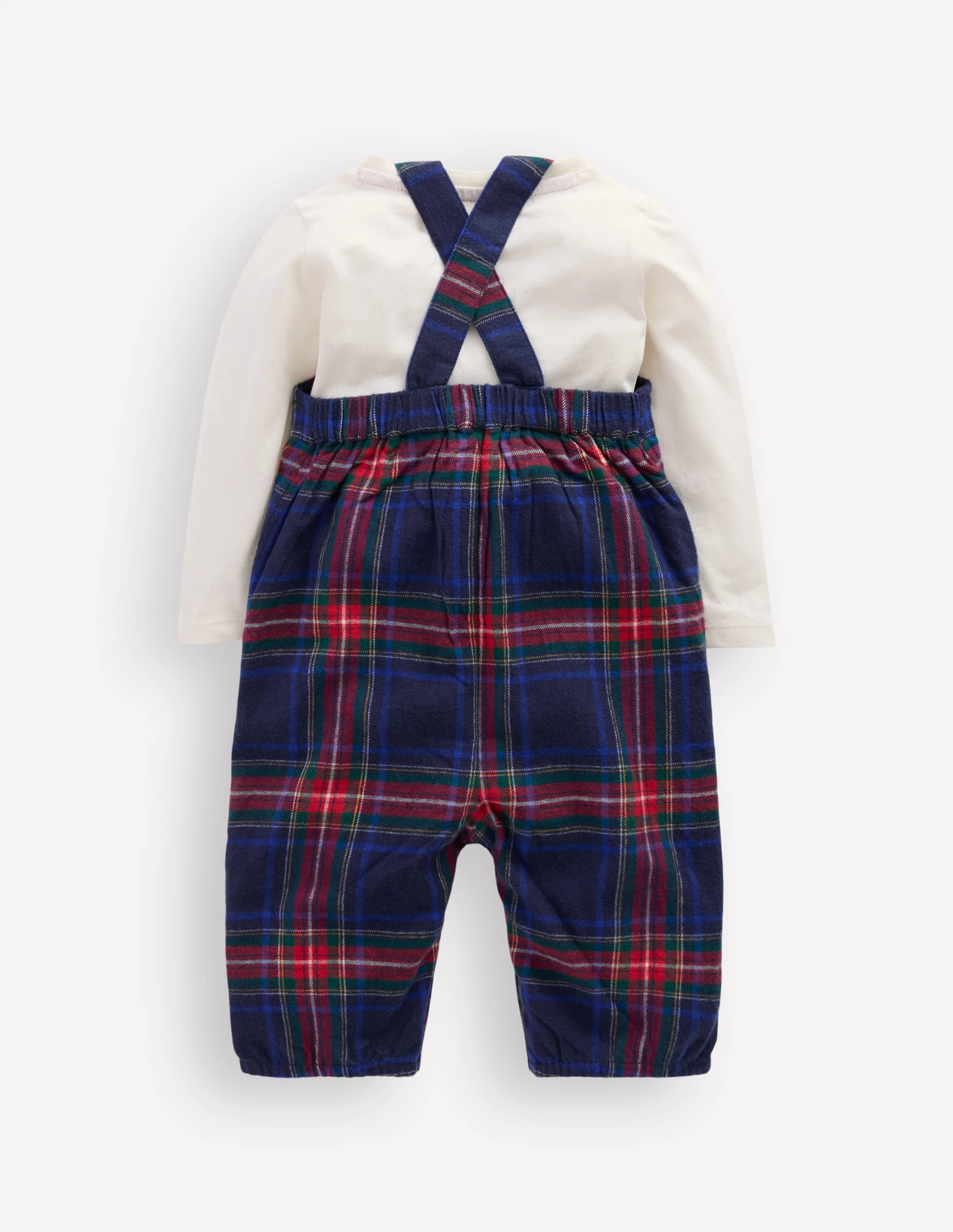 Romper Set-Navy Check - Image 2