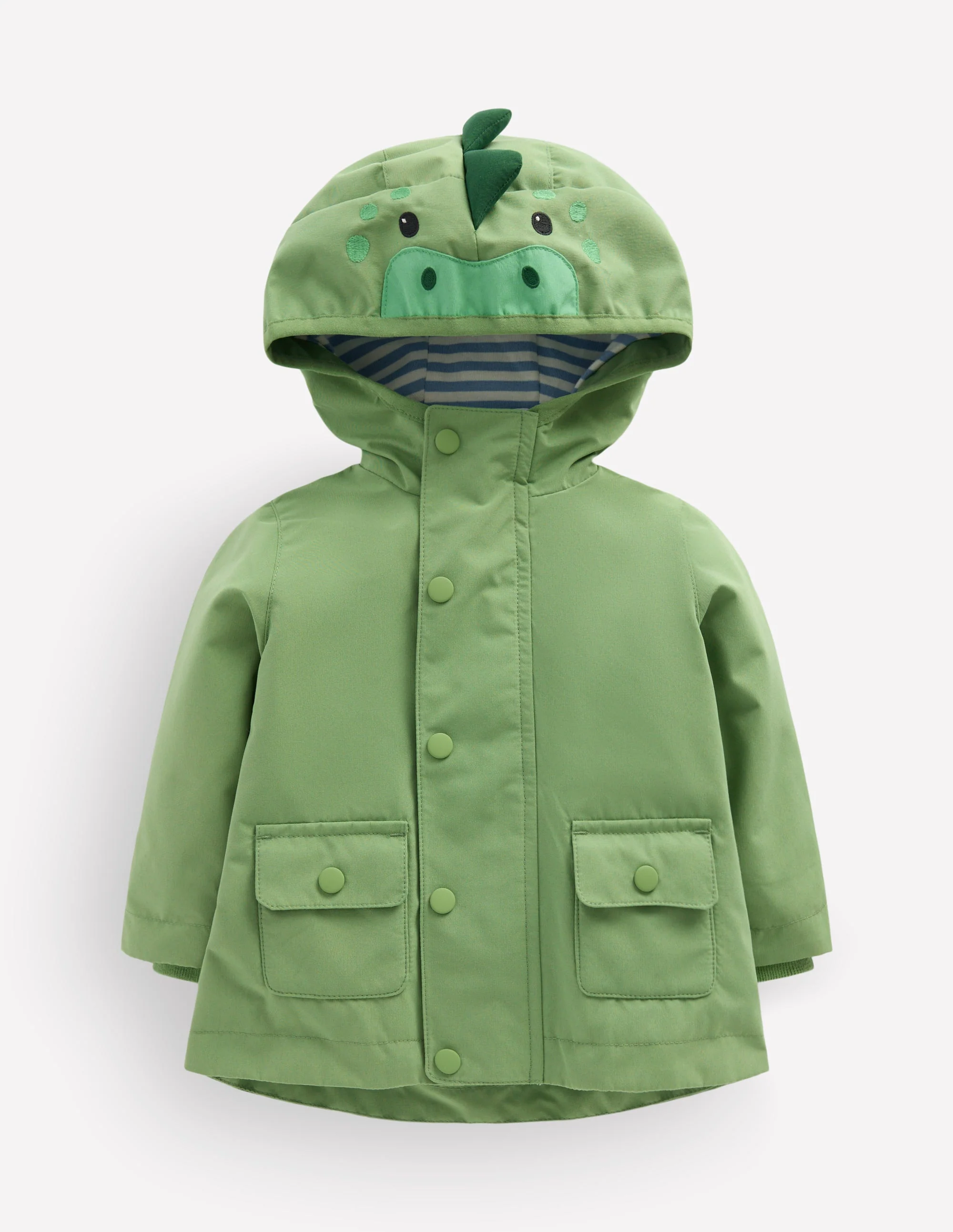 Showerproof Fisherman Coat-Green Dinosaur