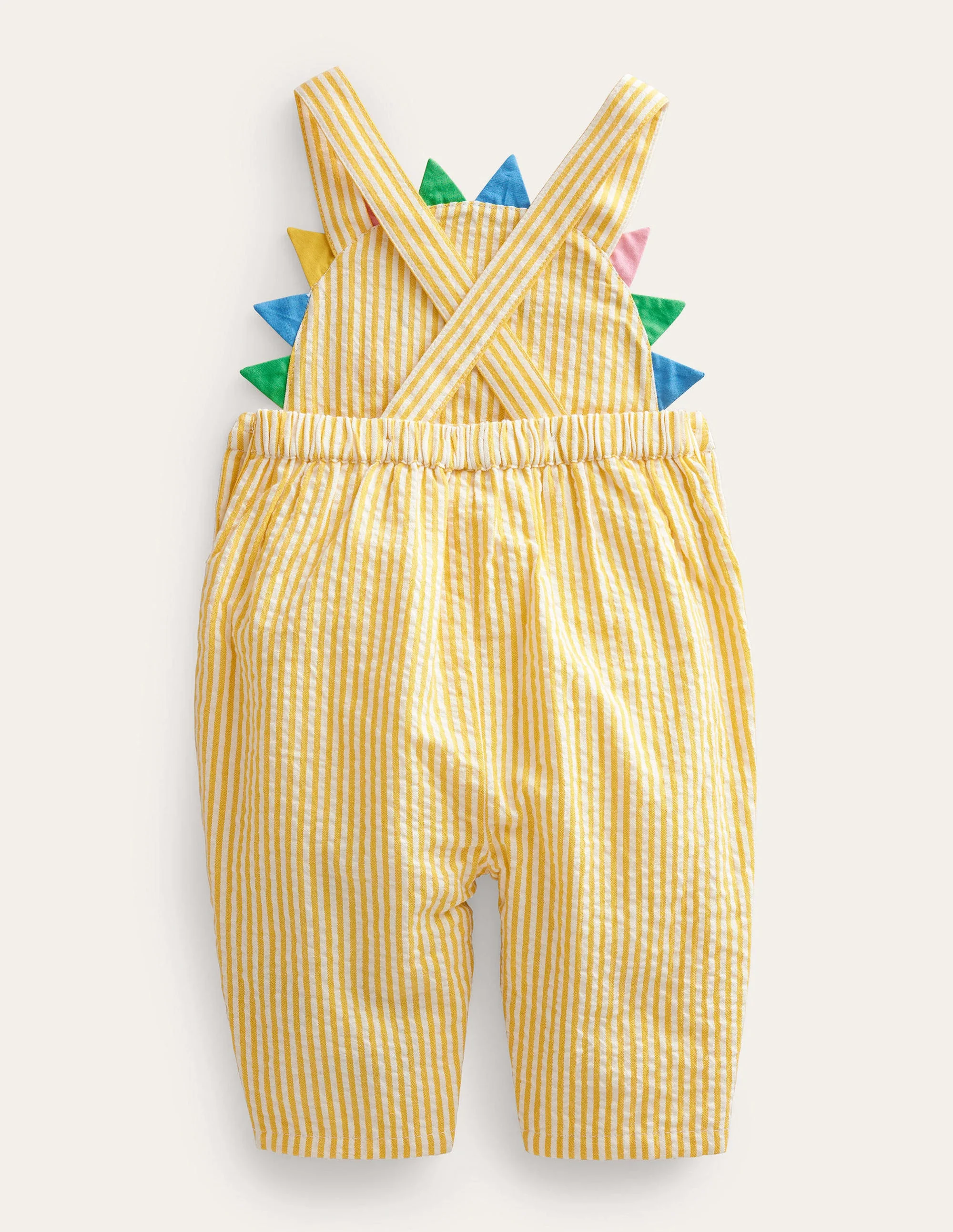 Sunshine Woven Dungarees-Ivory/Daffodil Sun - Image 2