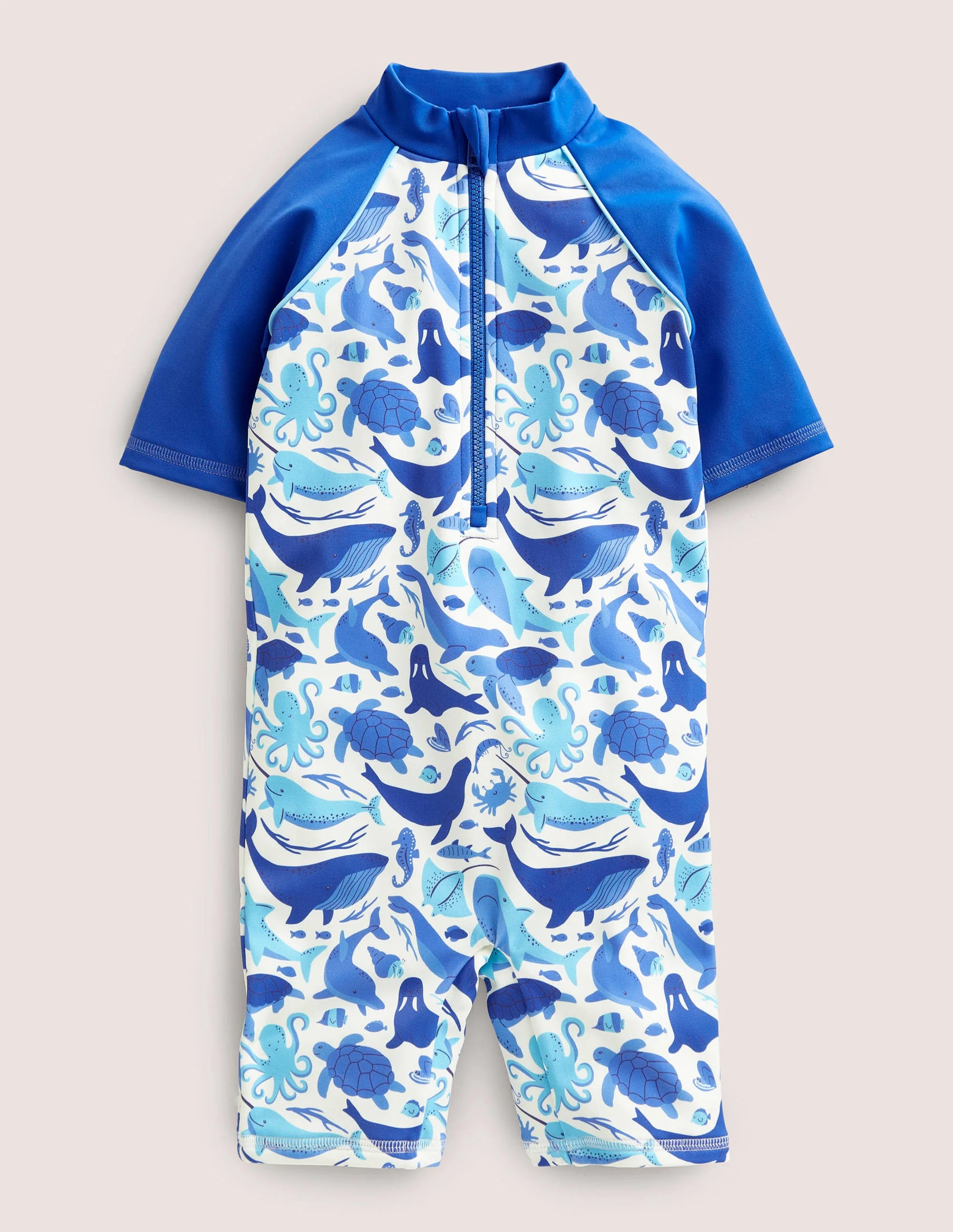Swim Trunks-Ivory Under the Sea