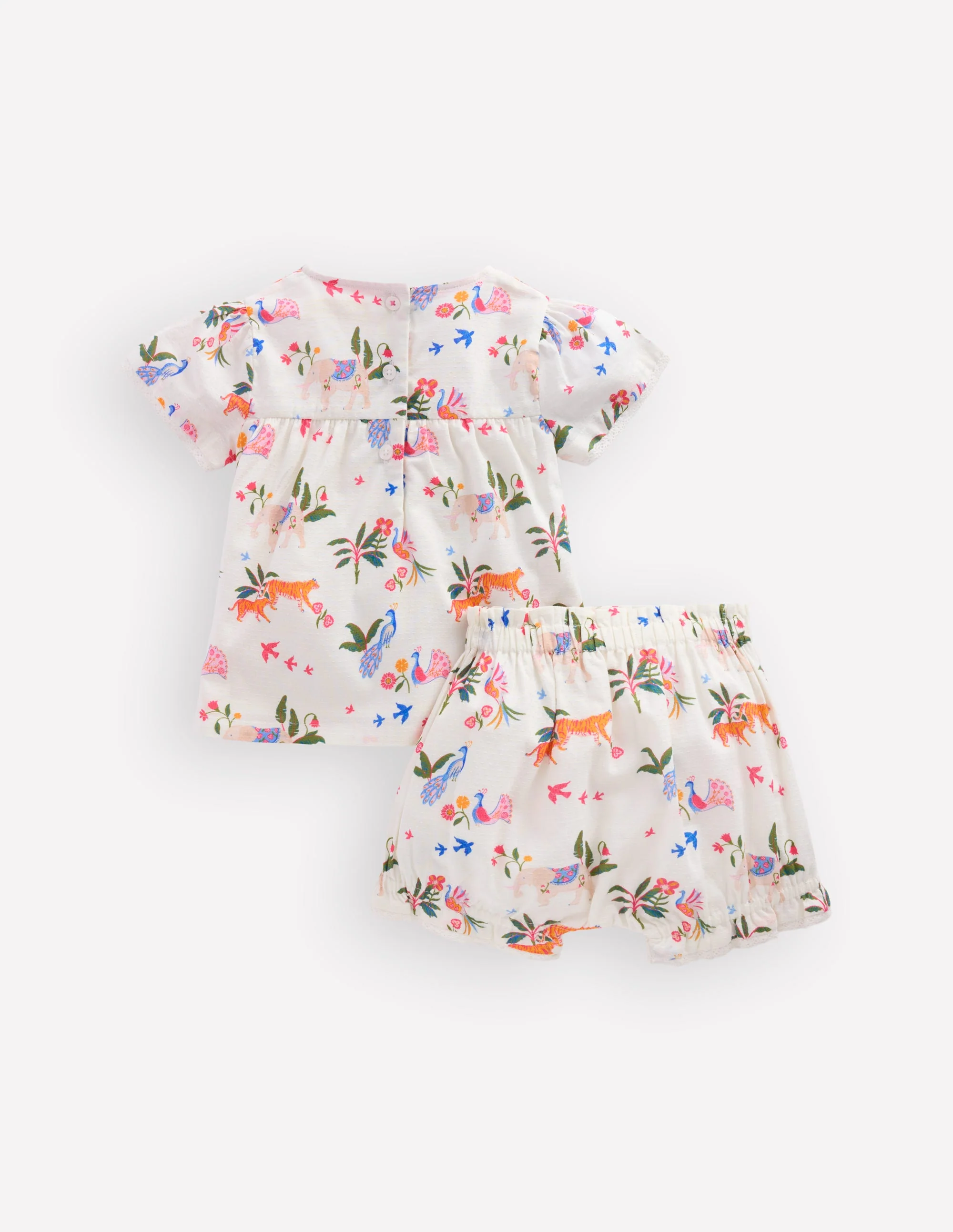 Woven Bloomers Play Set-Ivory Small Tropical Animals - Image 2