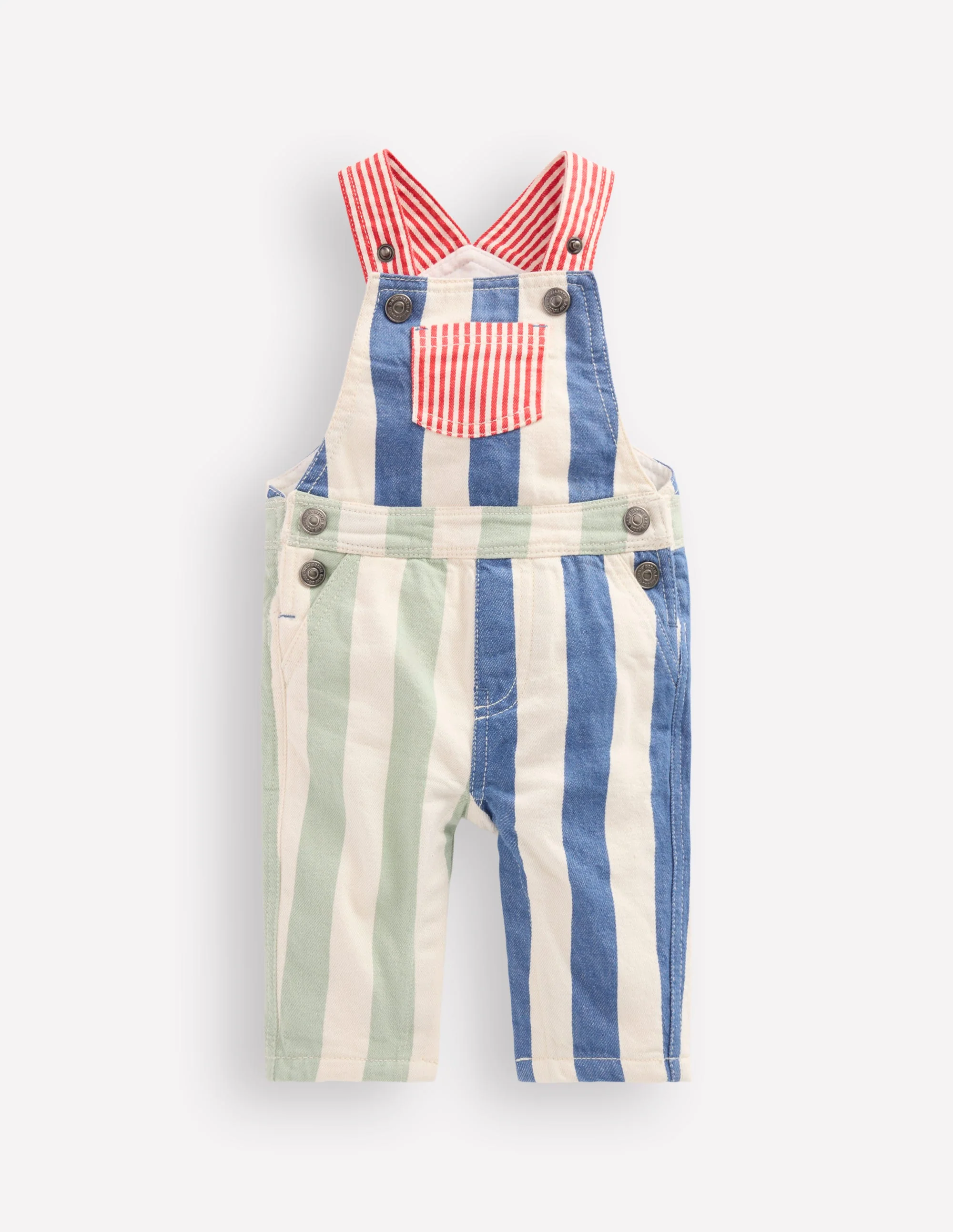 Woven Dungarees-Multi Hotchpotch