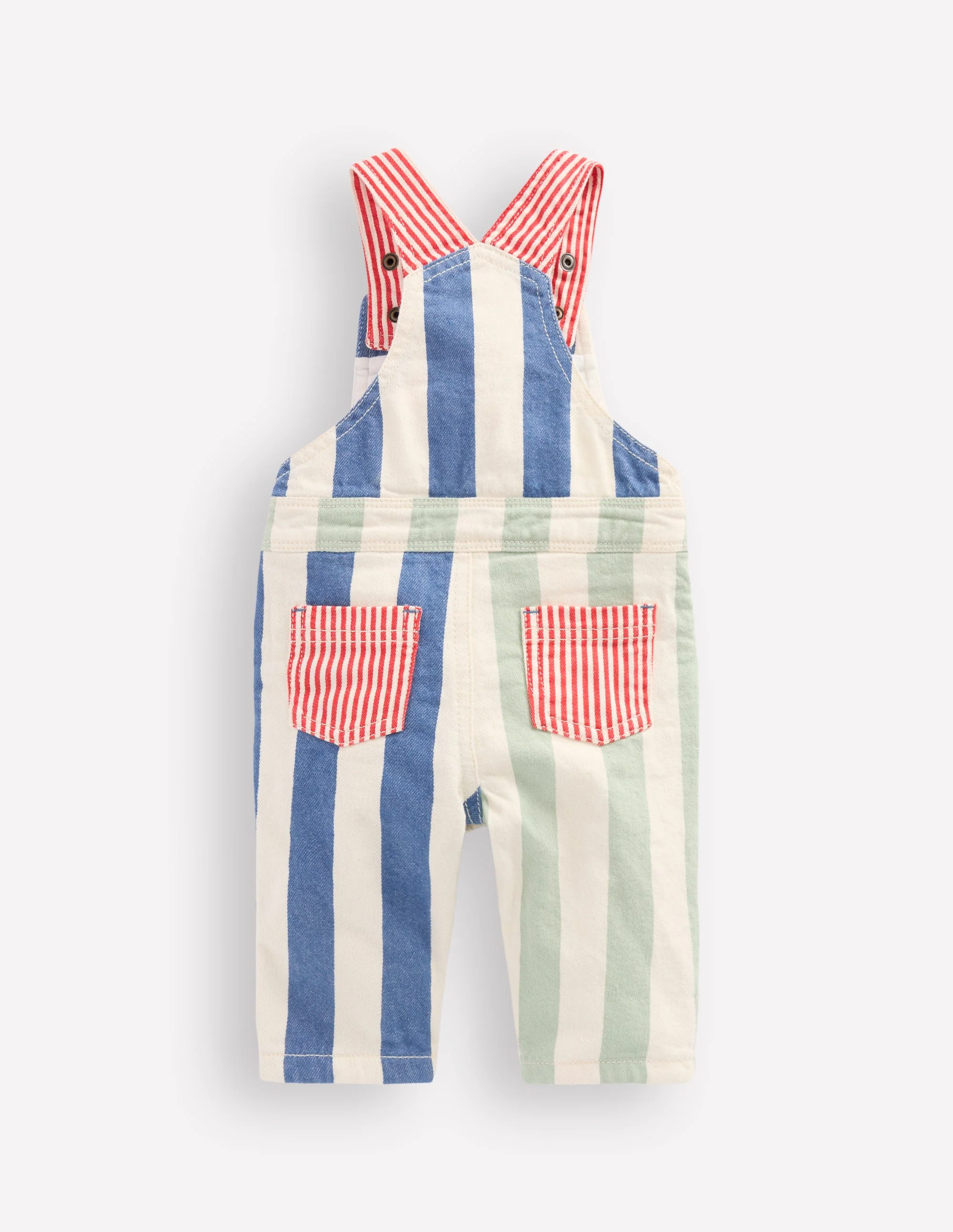 Woven Dungarees-Multi Hotchpotch - Image 2
