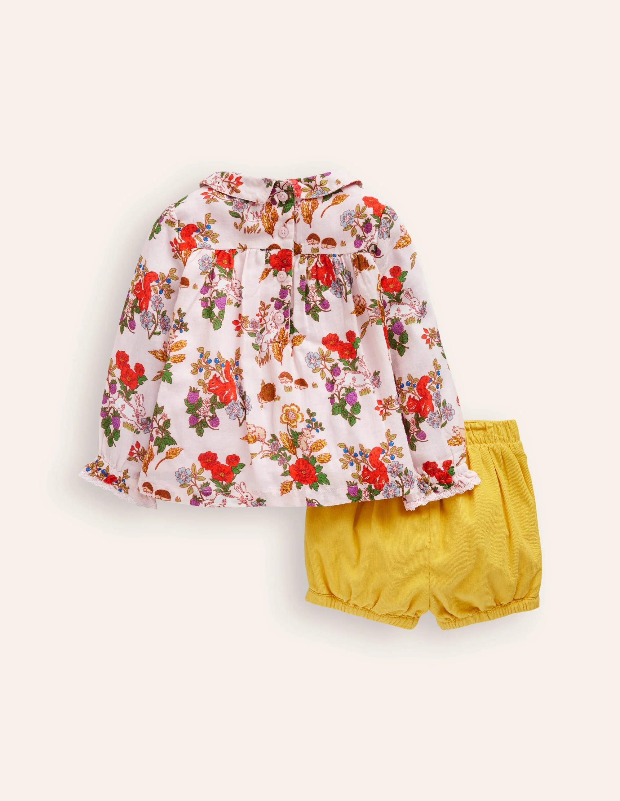 Woven Top and Bloomer Set-French Pink Harvest - Image 2