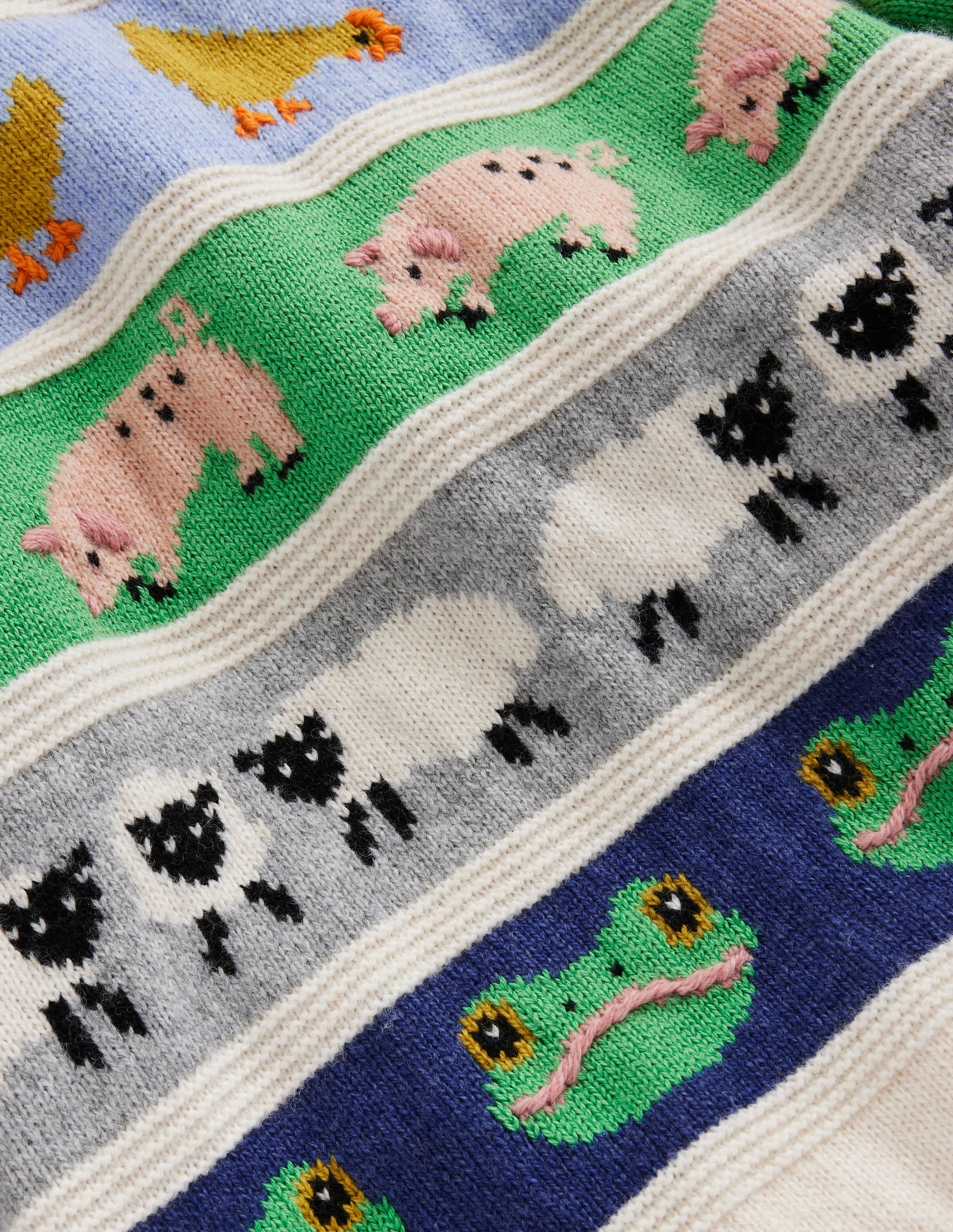 All Over Fair Isle Jumper-Easter Farm Animals - Image 3