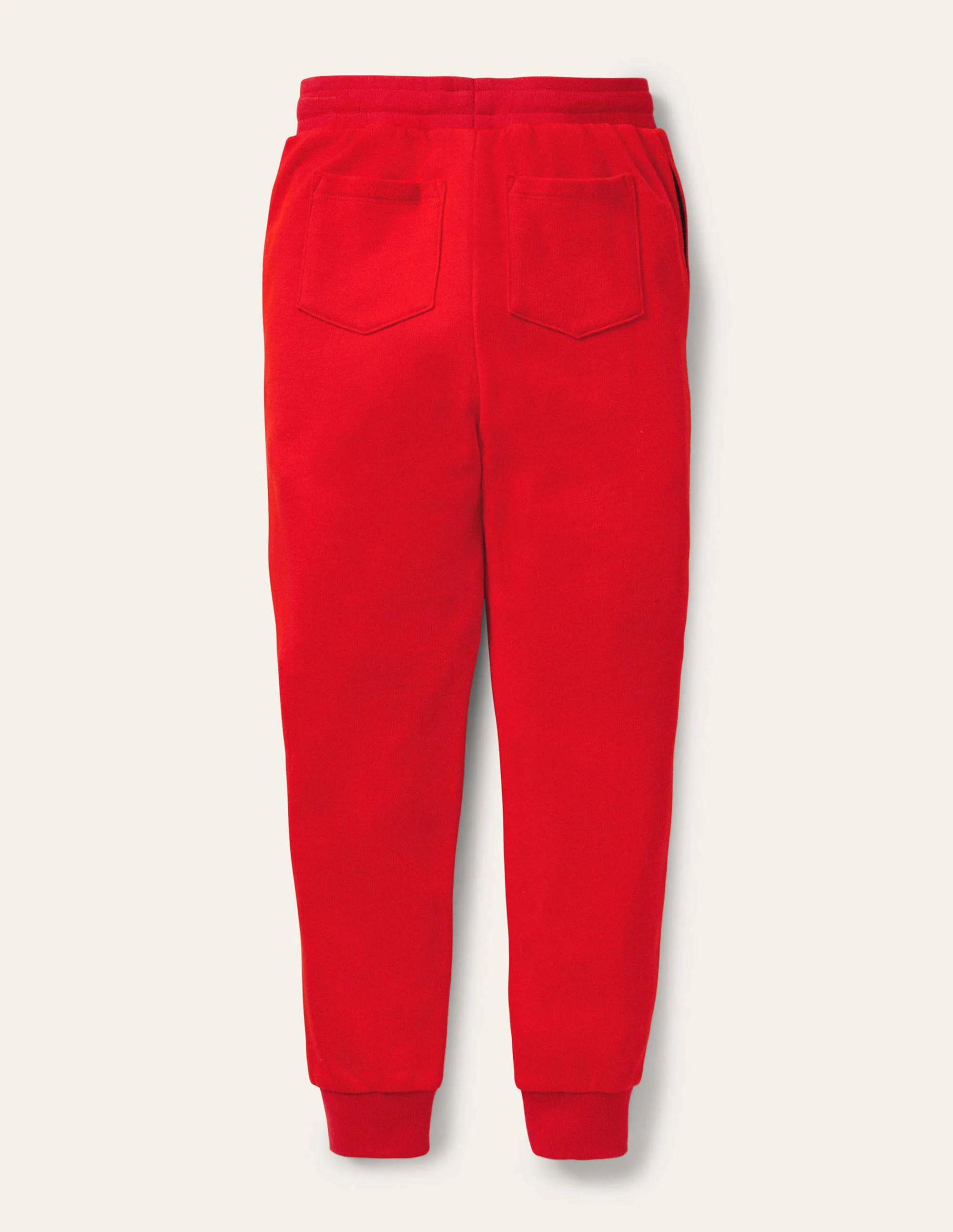 Appliqué Knee Joggers-Fire Red Space - Image 2