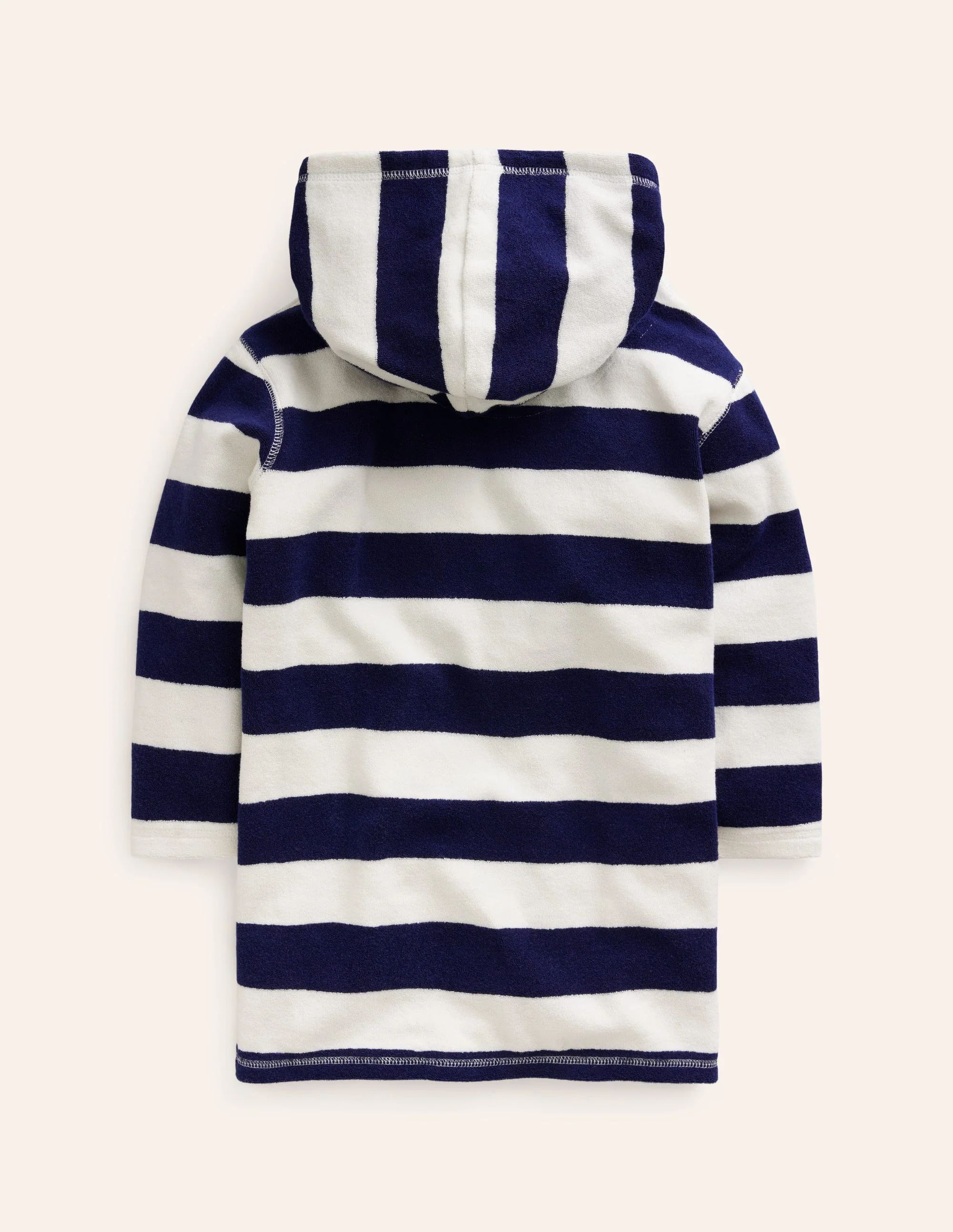 Appliqué Towelling Throw-on-College Navy/Ivory Turtle - Image 2