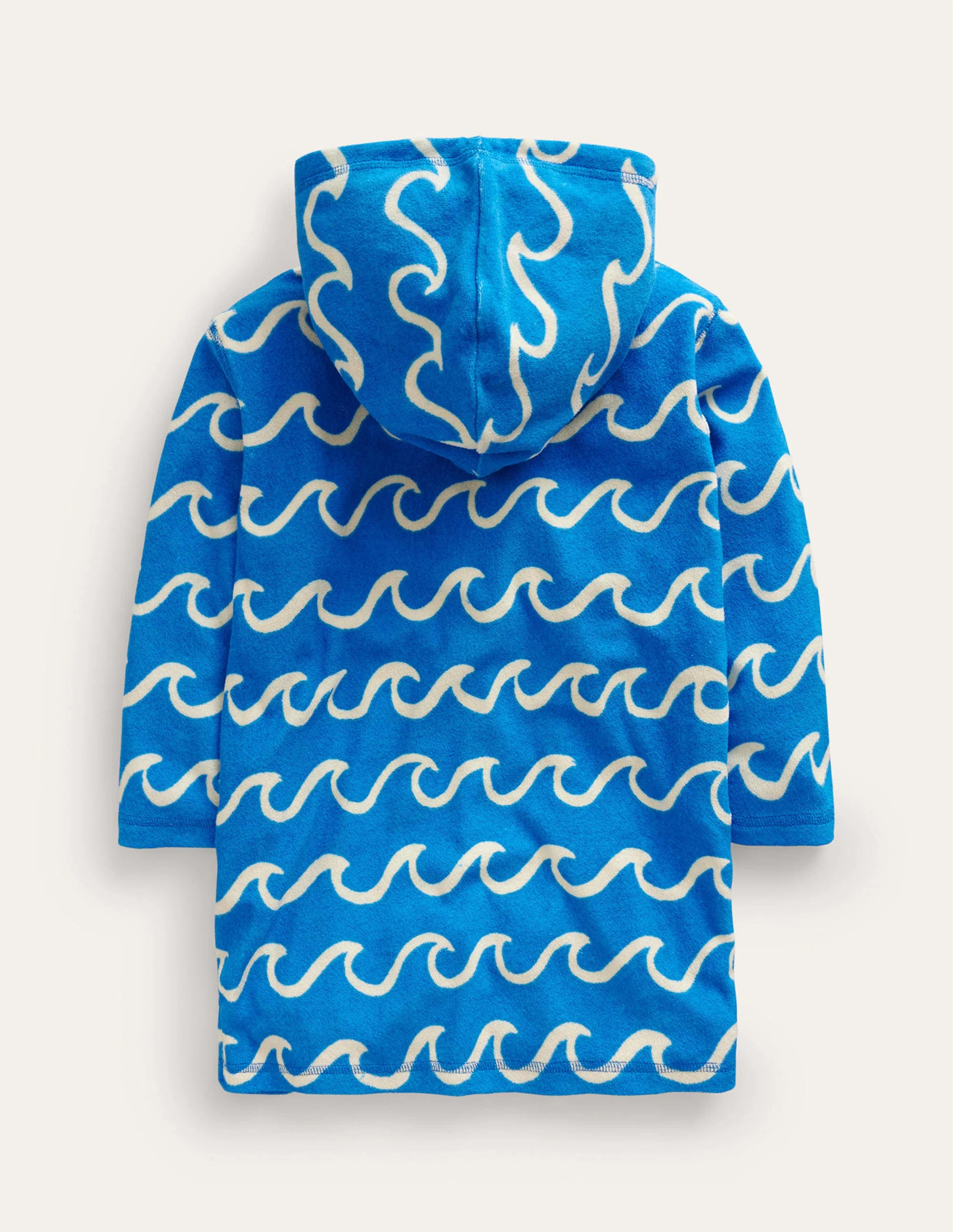 Appliqué Towelling Throw-on-Greek Blue - Image 2