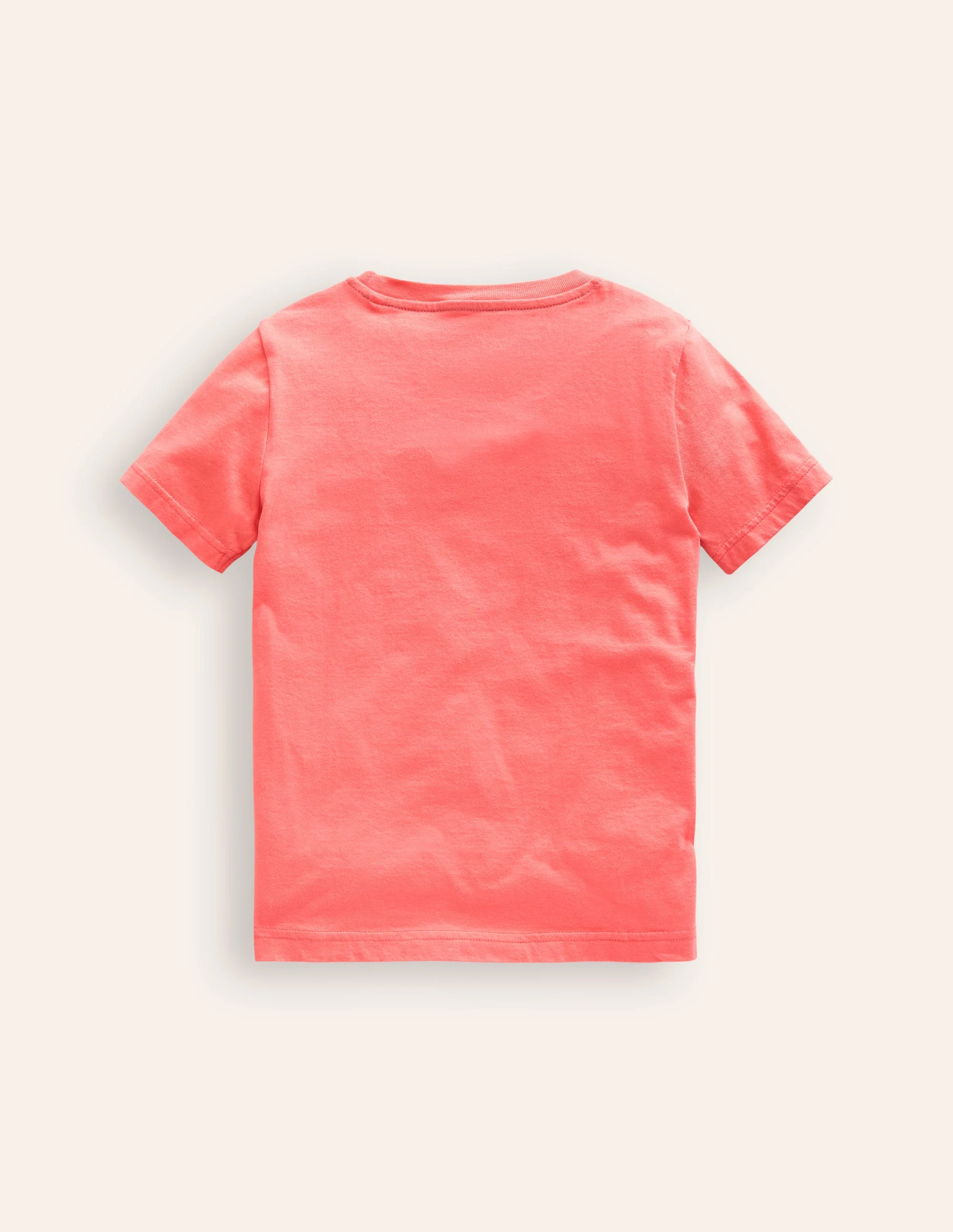 Big Appliqué Animals T-shirt-Coral Pink Toucans - Image 2