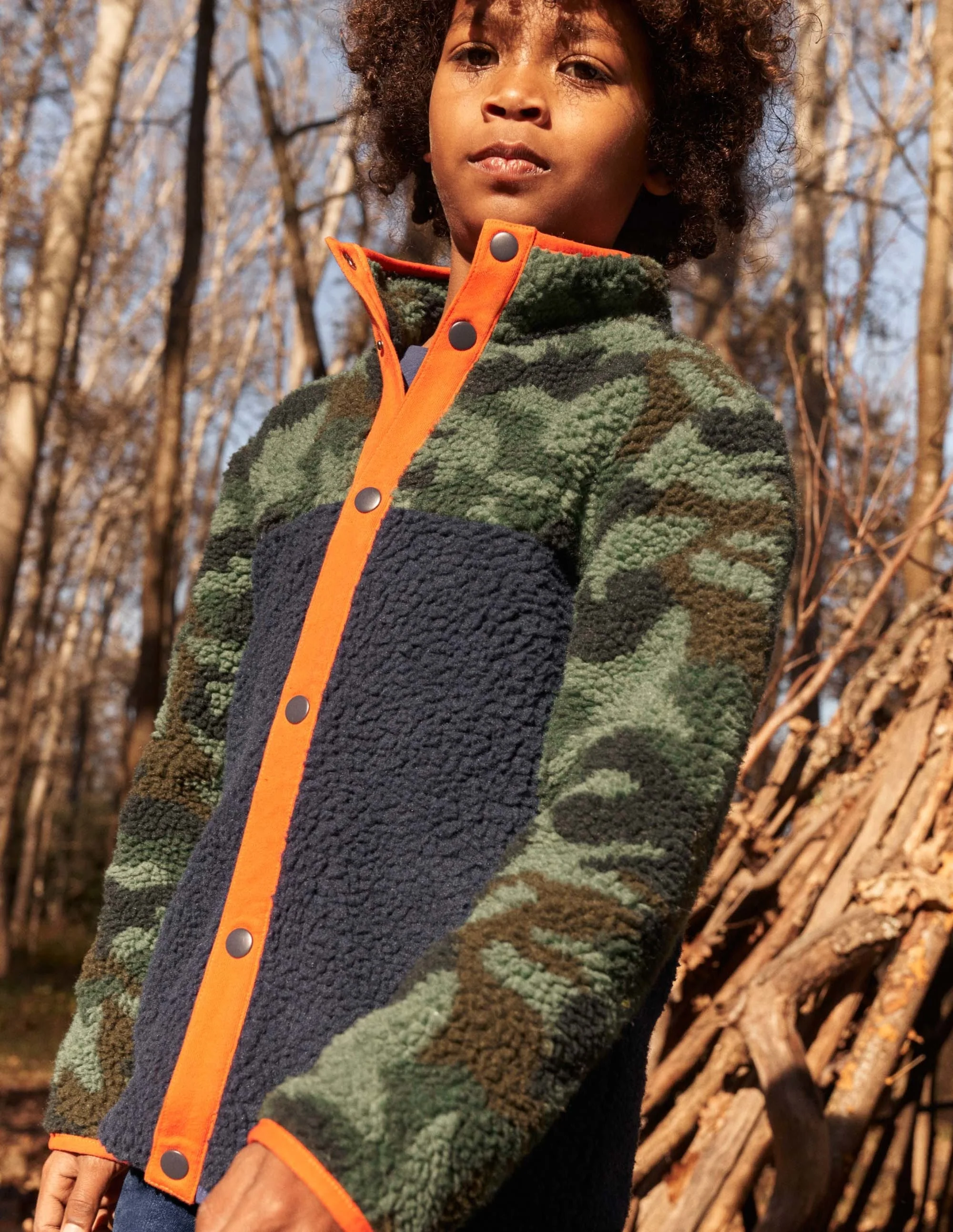 Borg Chuck-on Jacket-Colourblock Camo - Image 7