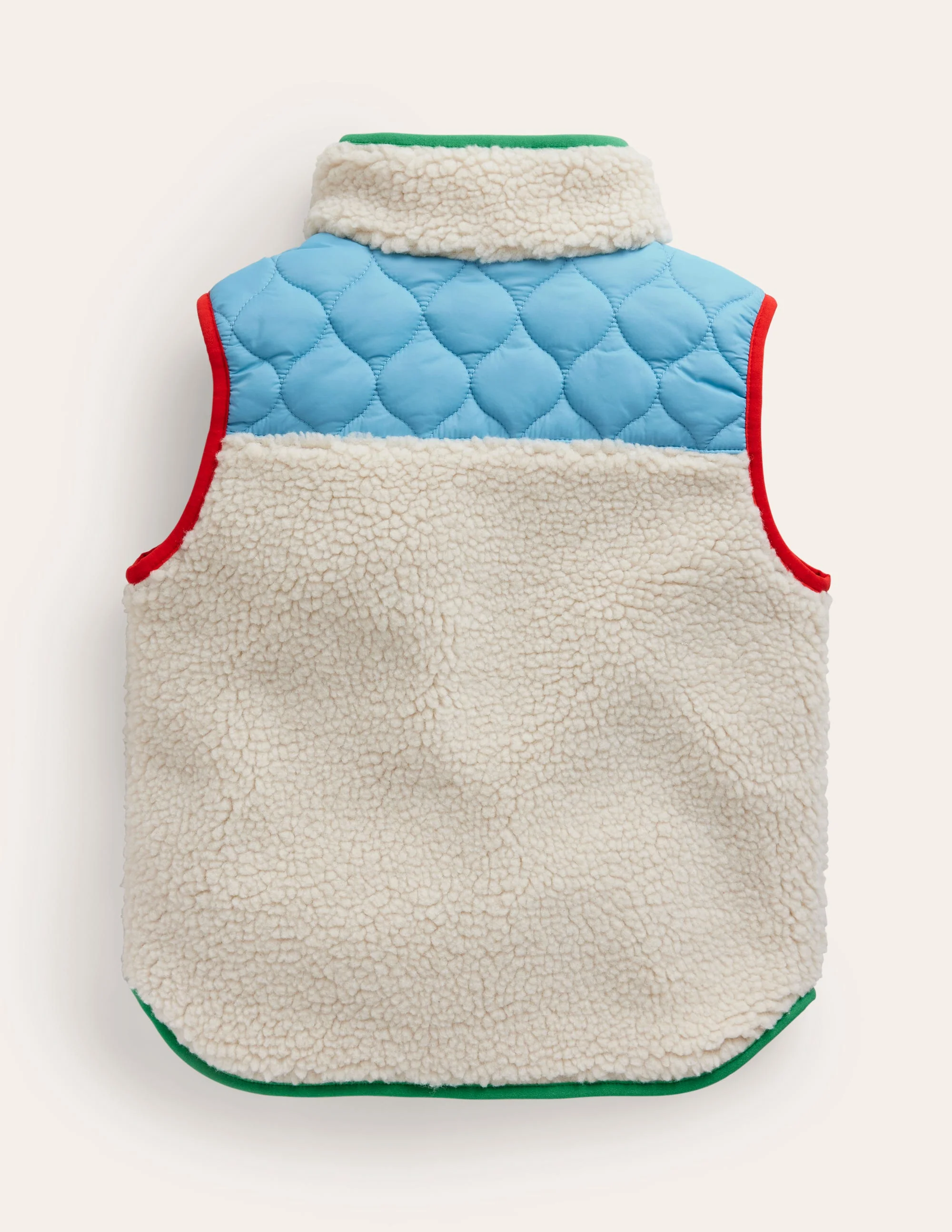 Borg Mix Gilet-Natural Borg - Image 2