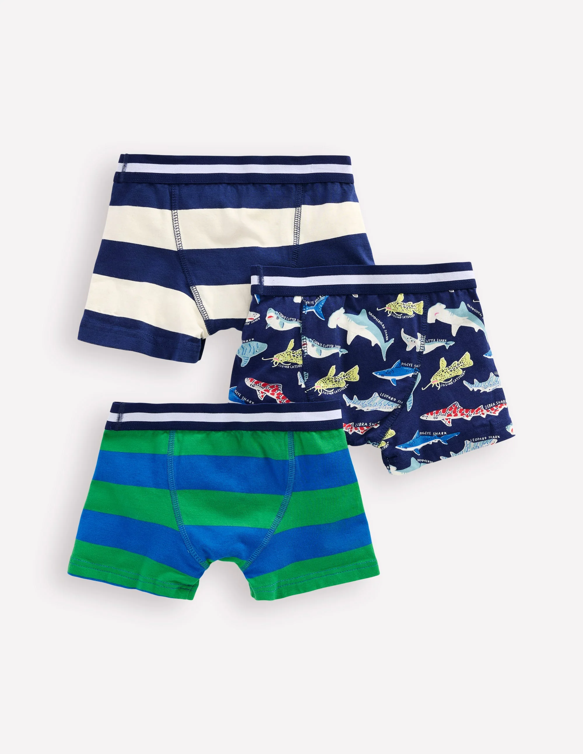 Boxers 3 Pack-Shark stripe - Image 2