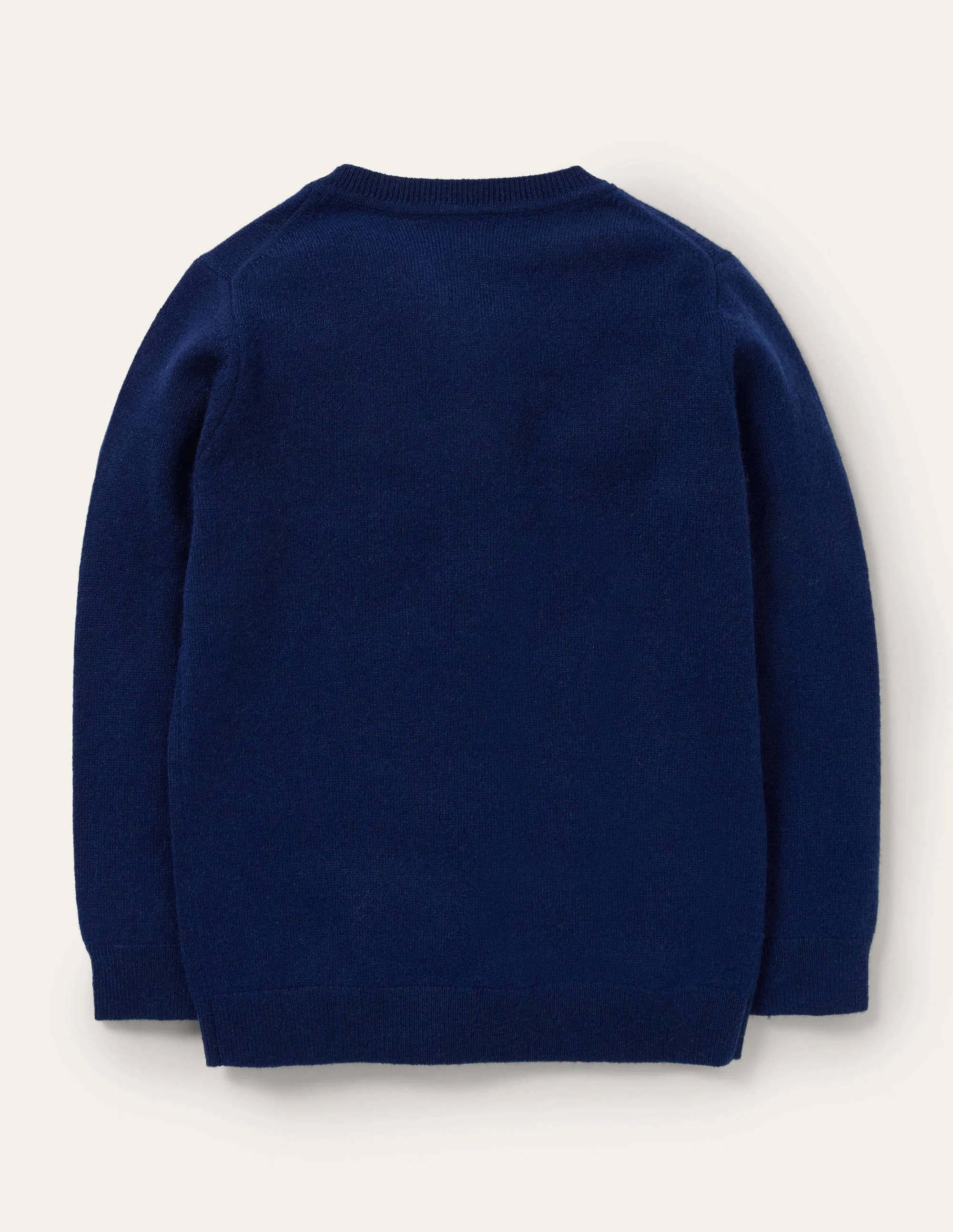 Cashmere Crew Sweater-College Navy Fox - Image 2