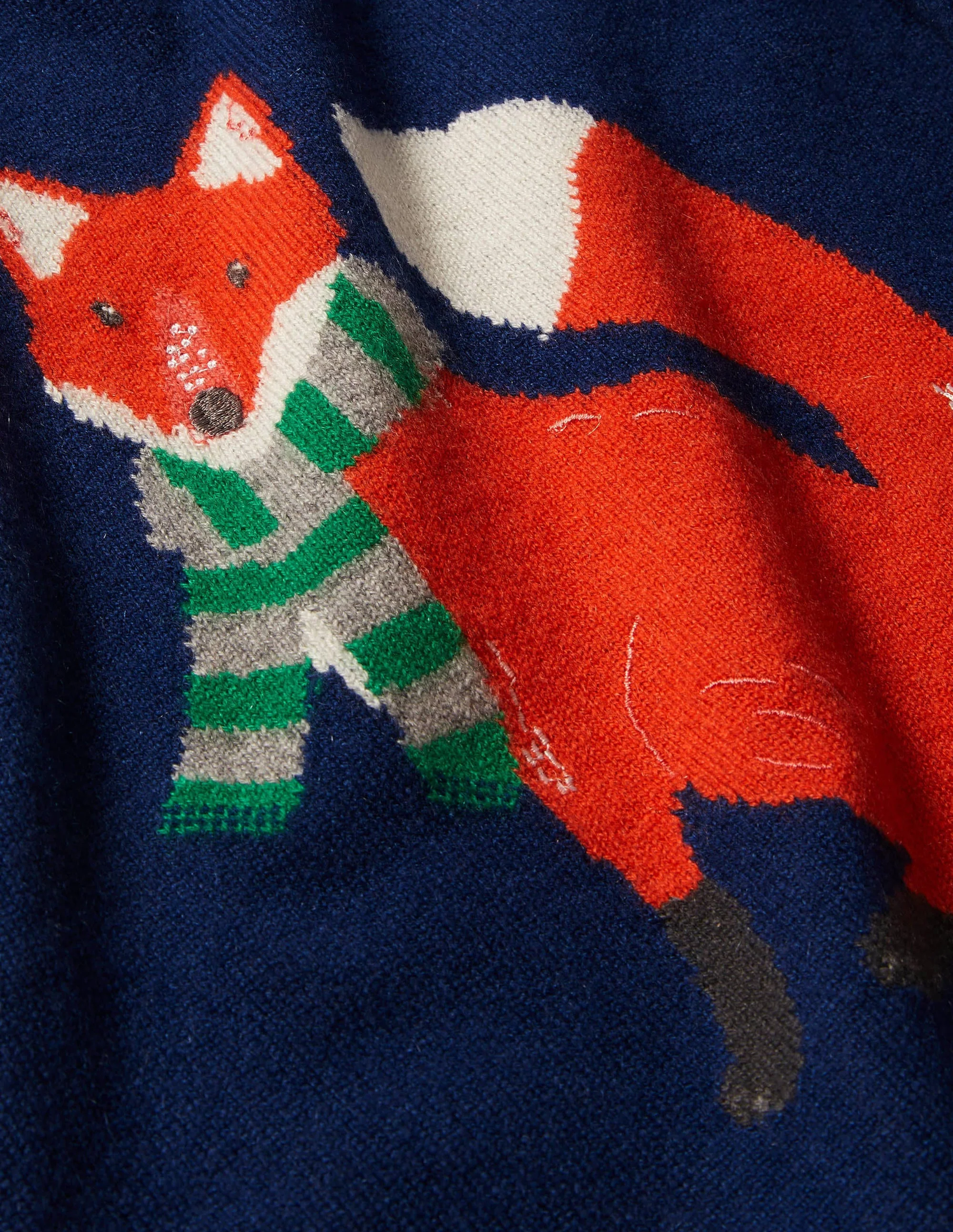 Cashmere Crew Sweater-College Navy Fox - Image 3