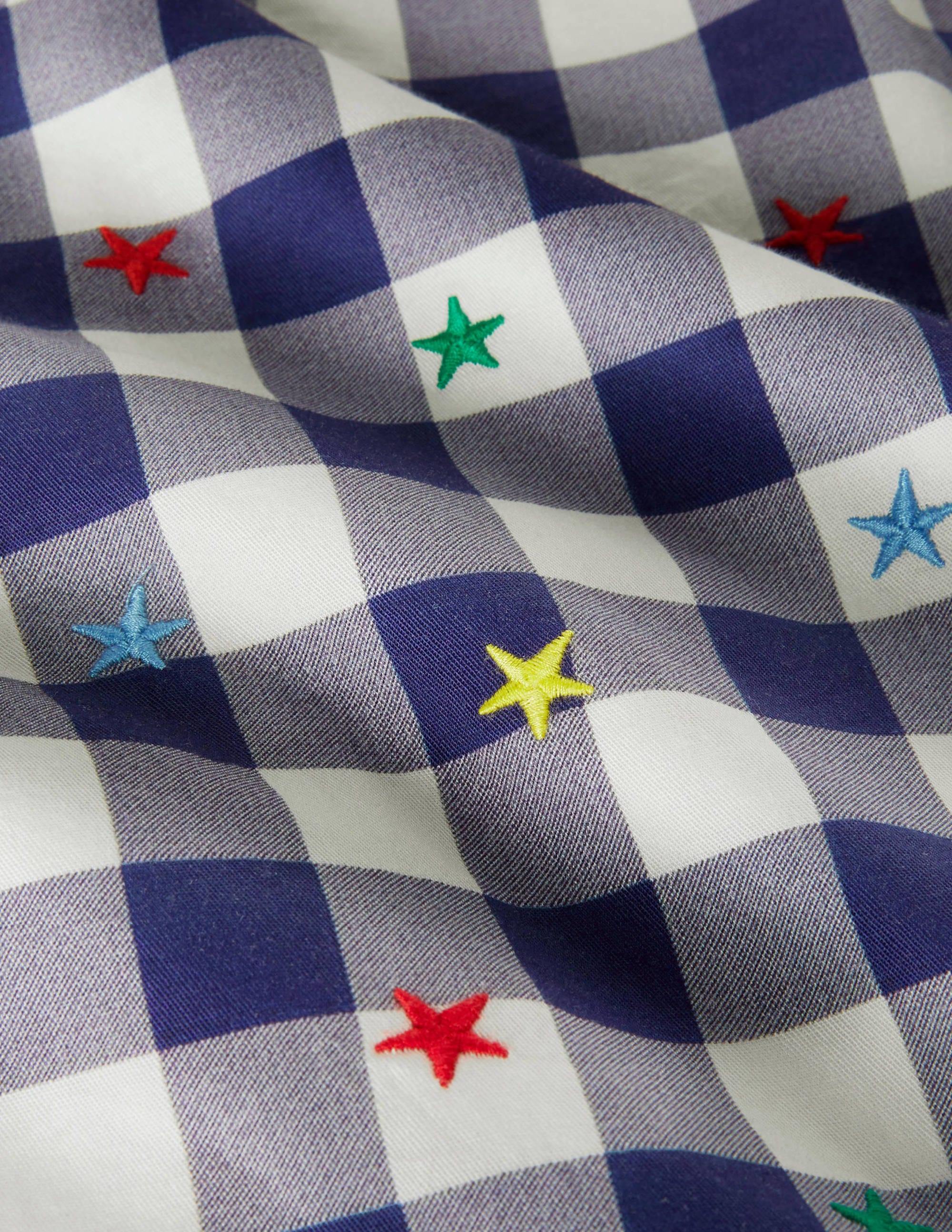 Casual Twill Shirt-Navy/Ivory Rainbow Star - Image 3