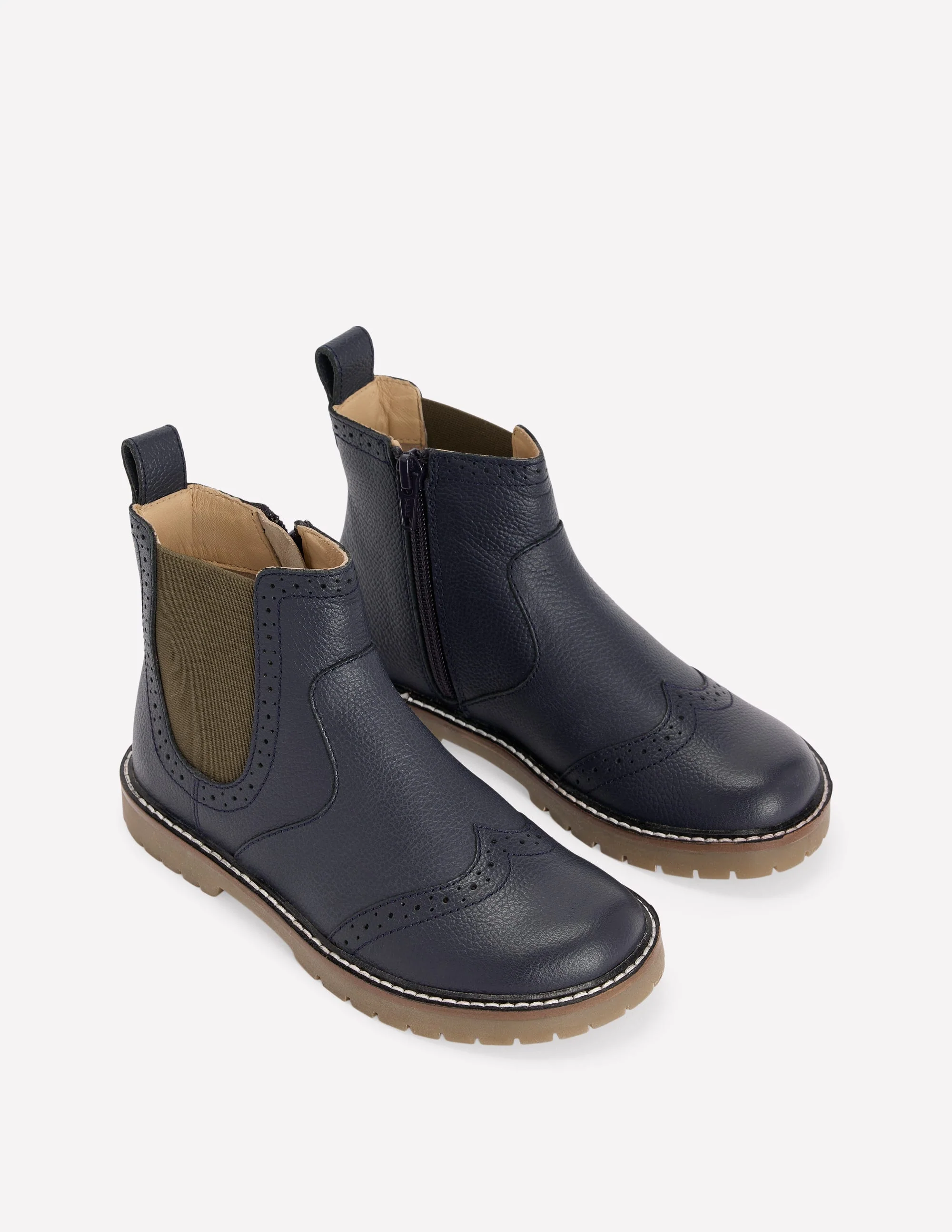 Chelsea Boots (Boys)-College Navy - Image 2
