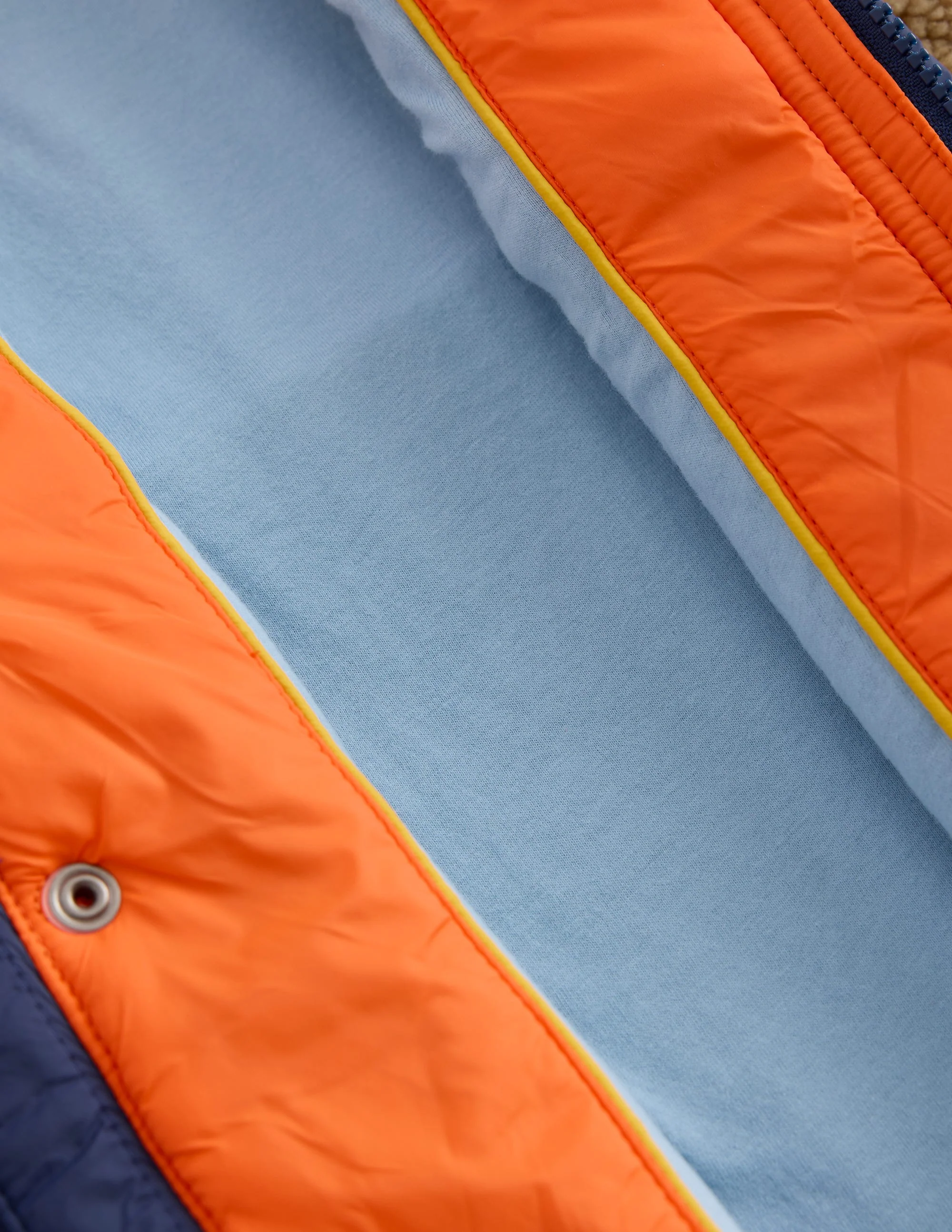Chevron Borg Jacket-Orange Multi - Image 10