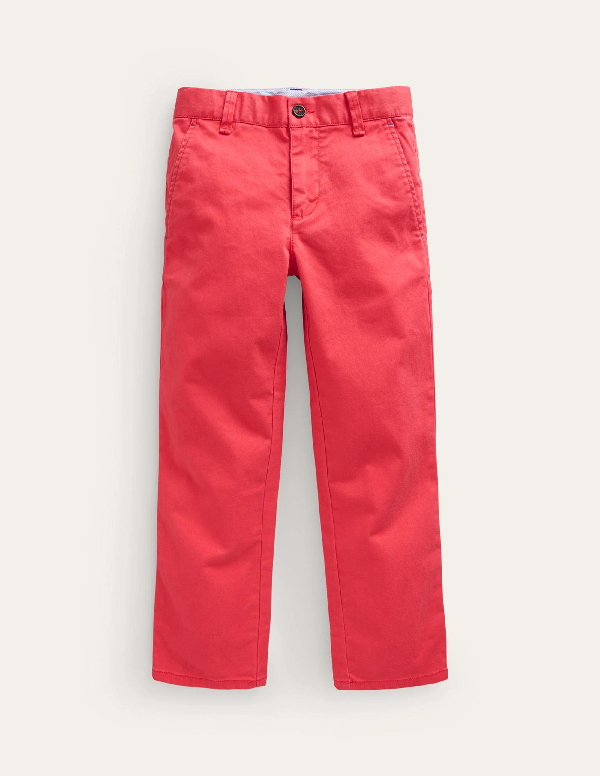 Chino Stretch Pants-Jam Red