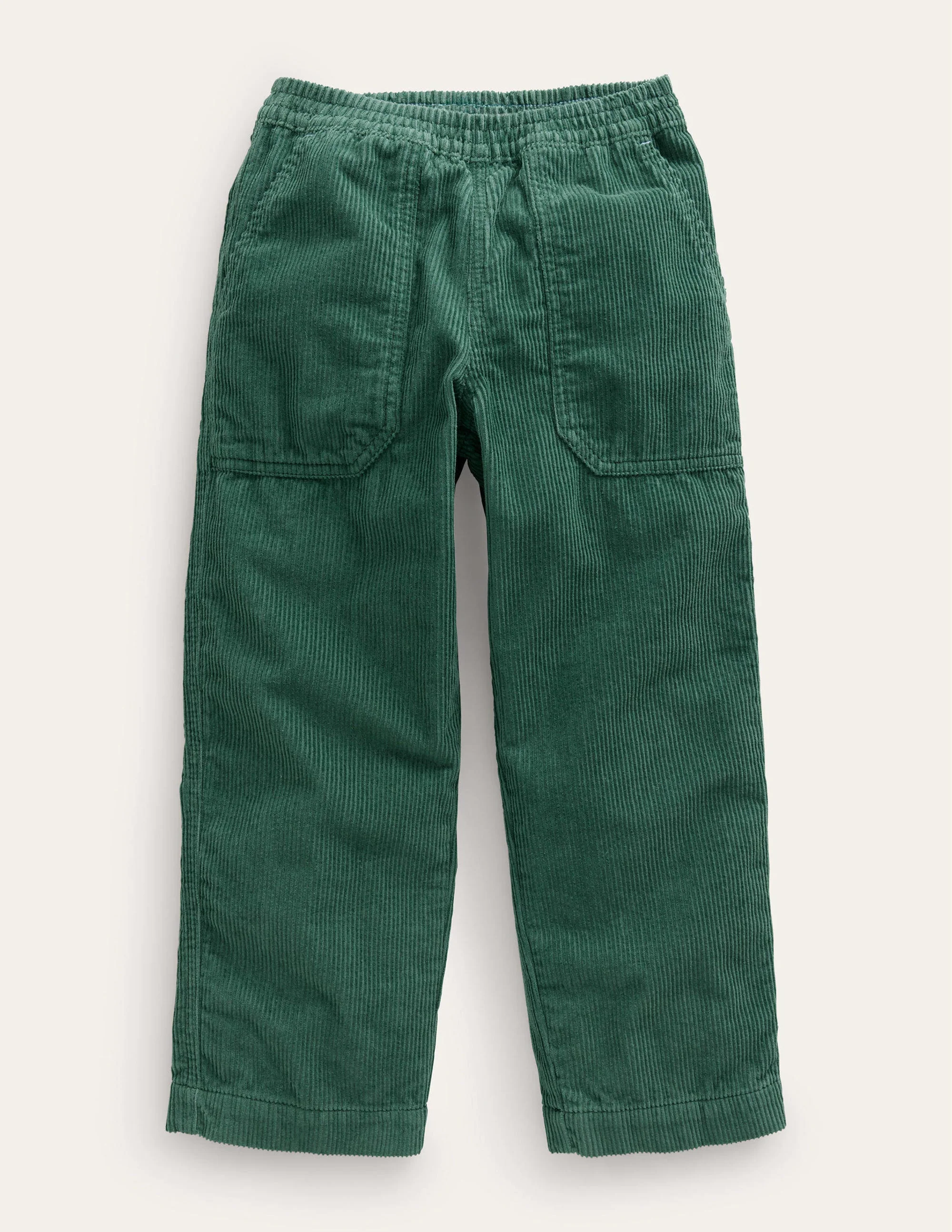 Chunky Pull-on Cord Pants-Monster Green