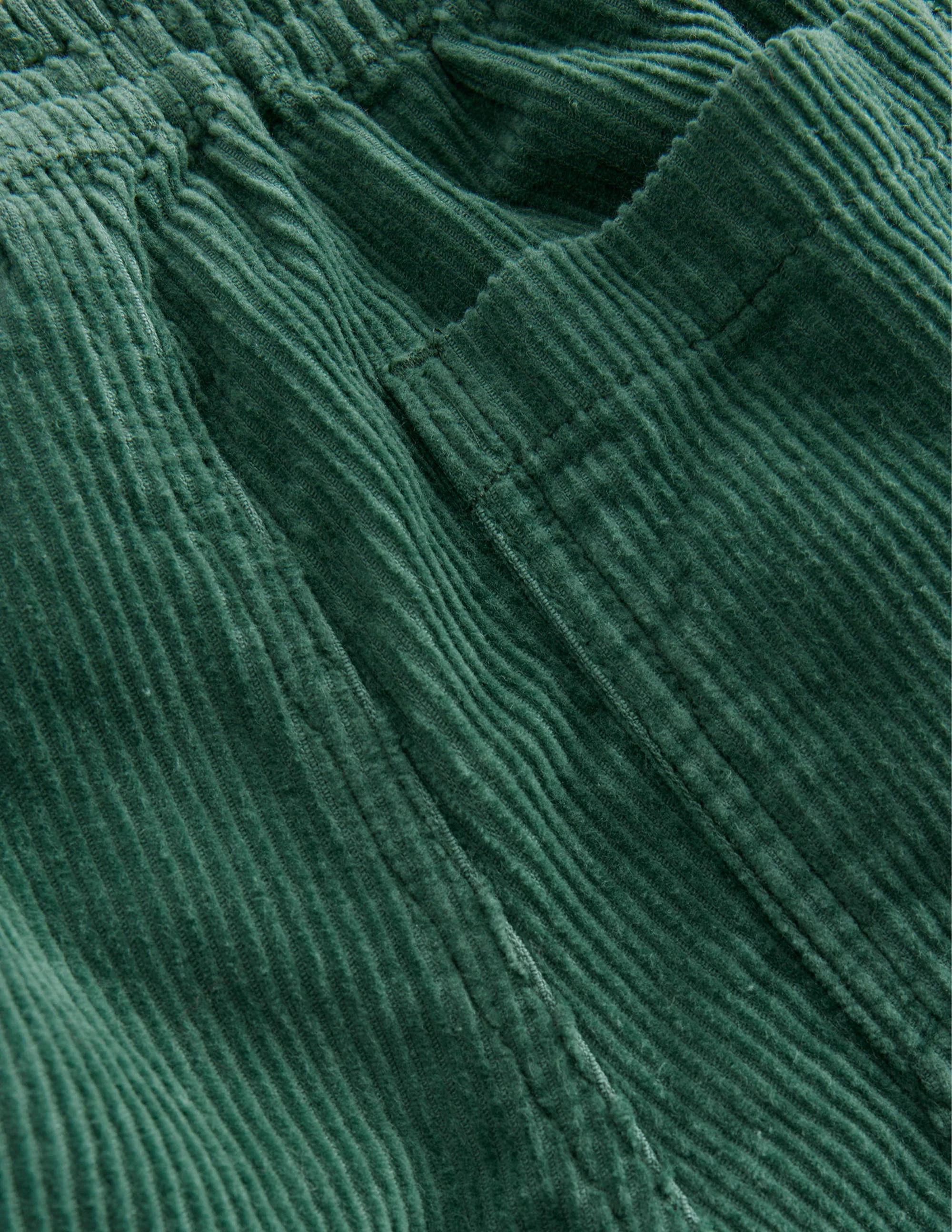 Chunky Pull-on Cord Pants-Monster Green - Image 3