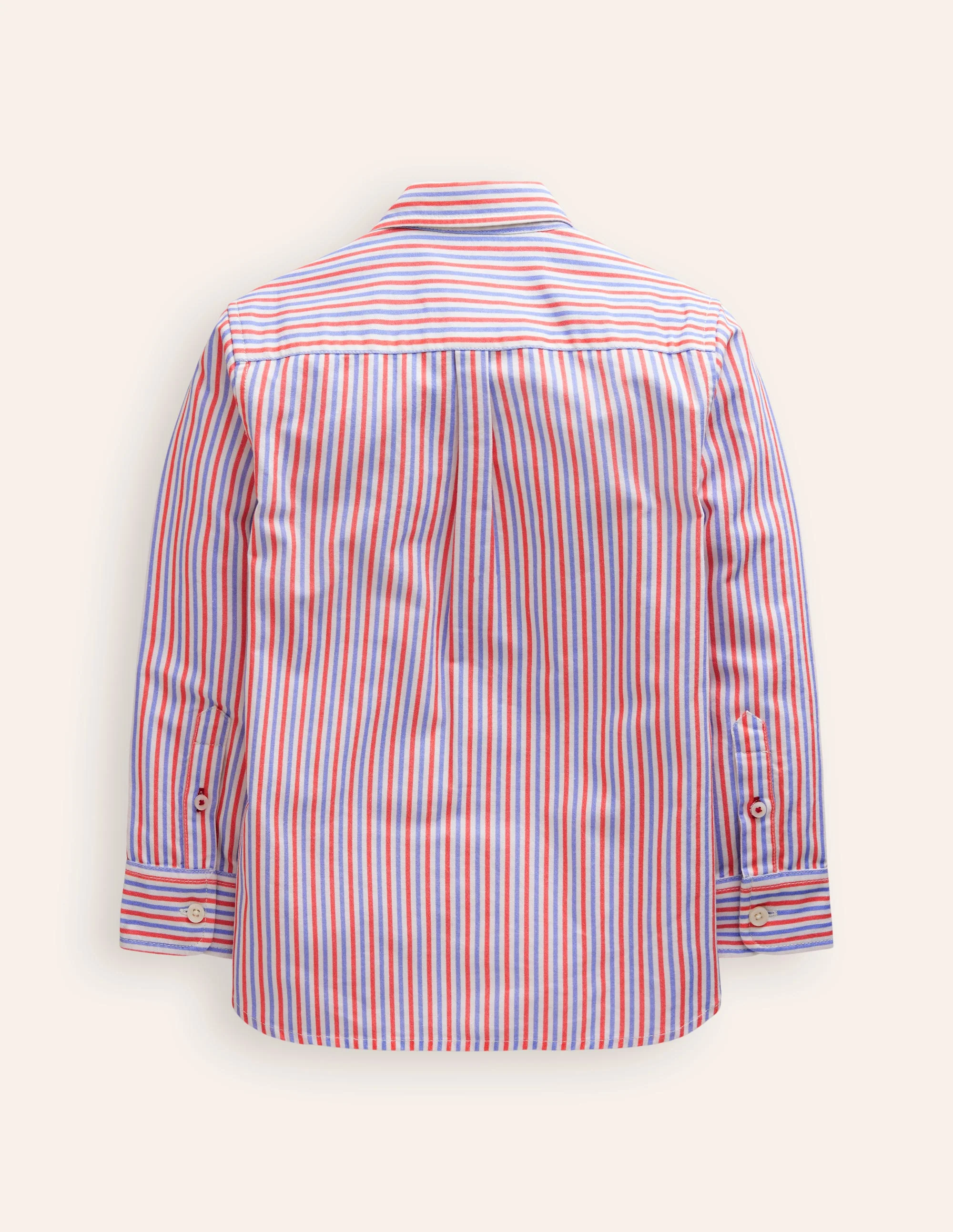 Classic Oxford Shirt-Poppy Red/Blue Stripe - Image 7
