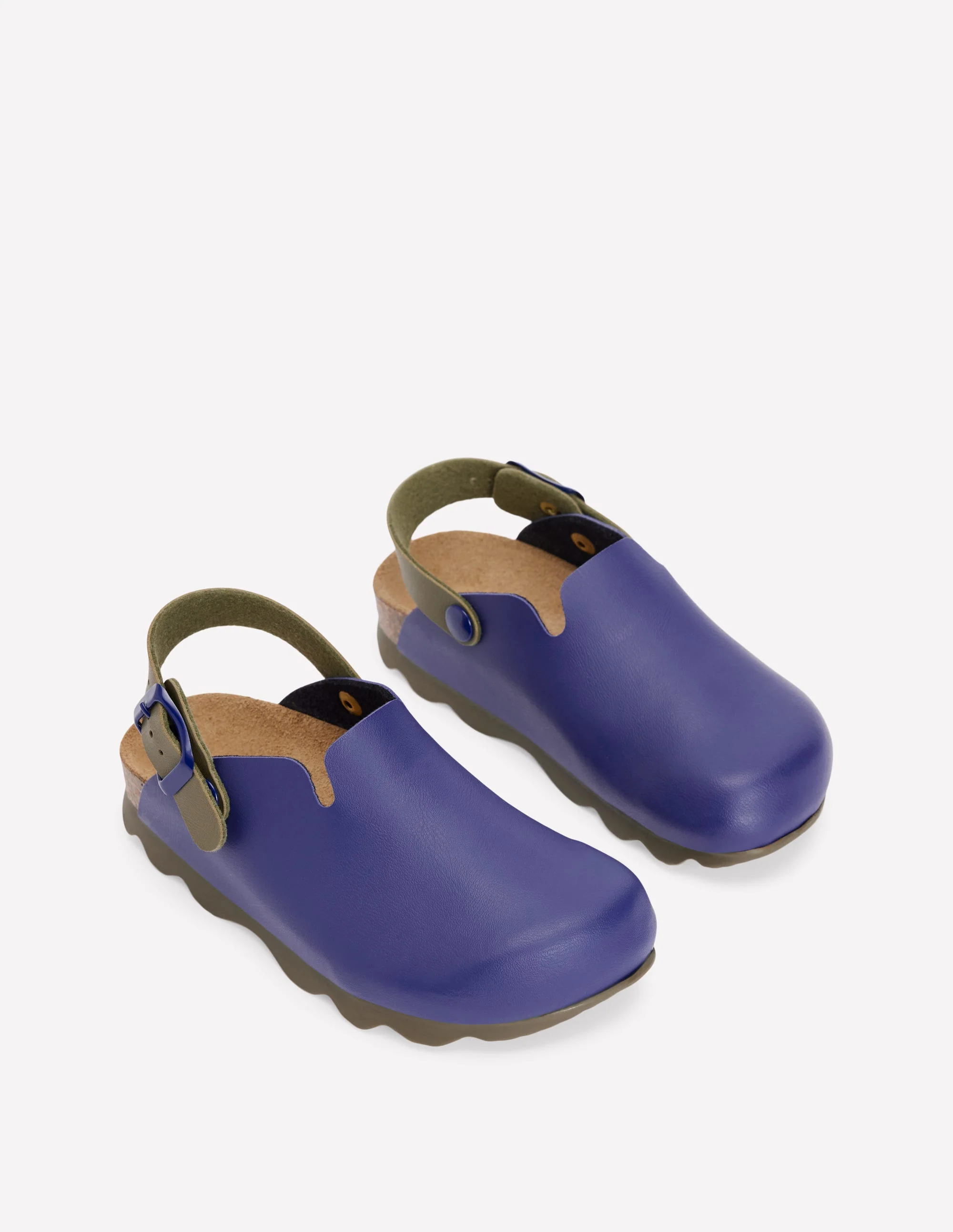 Colourblock Clogs-Navy - Image 2