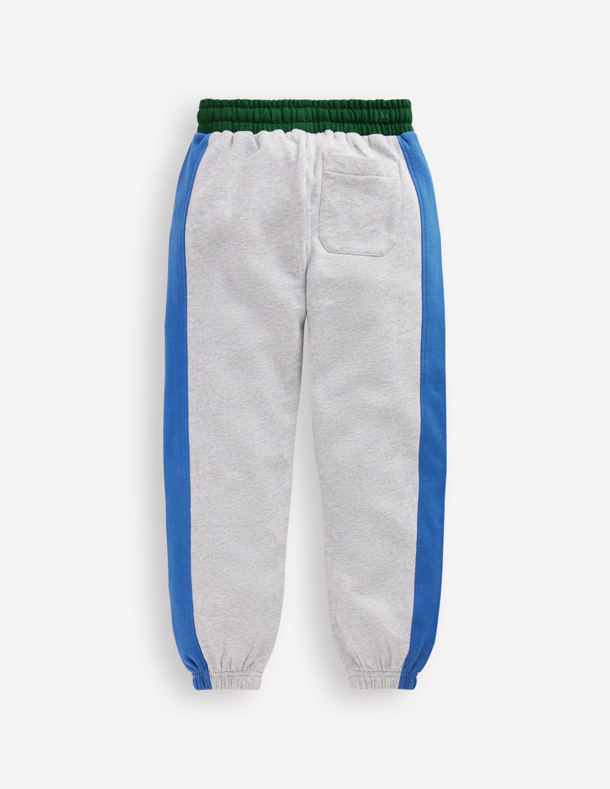 Colourblock Cuffed Joggers-Grey Colourblock - Image 4
