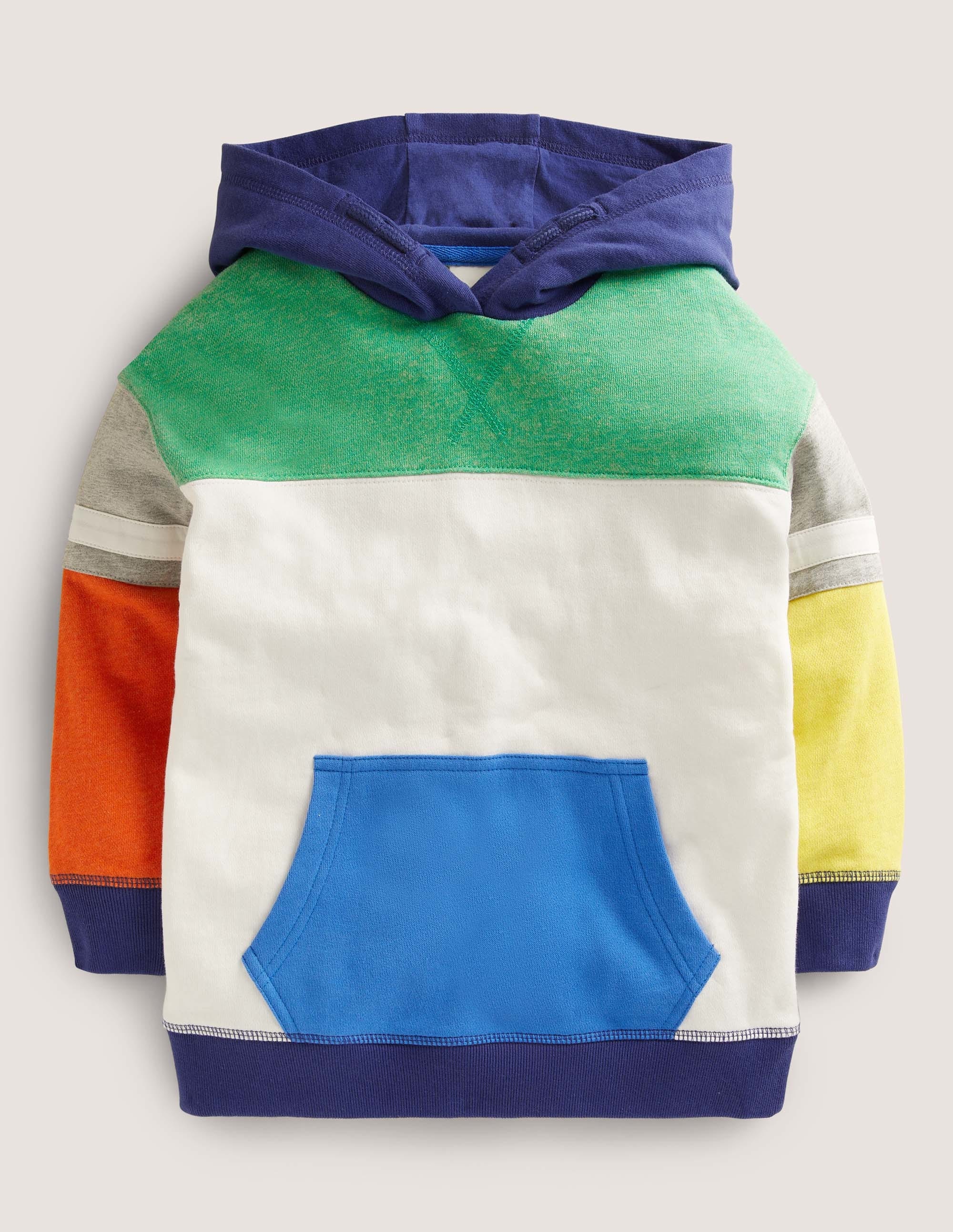 Colourblock Hoodie-Multi