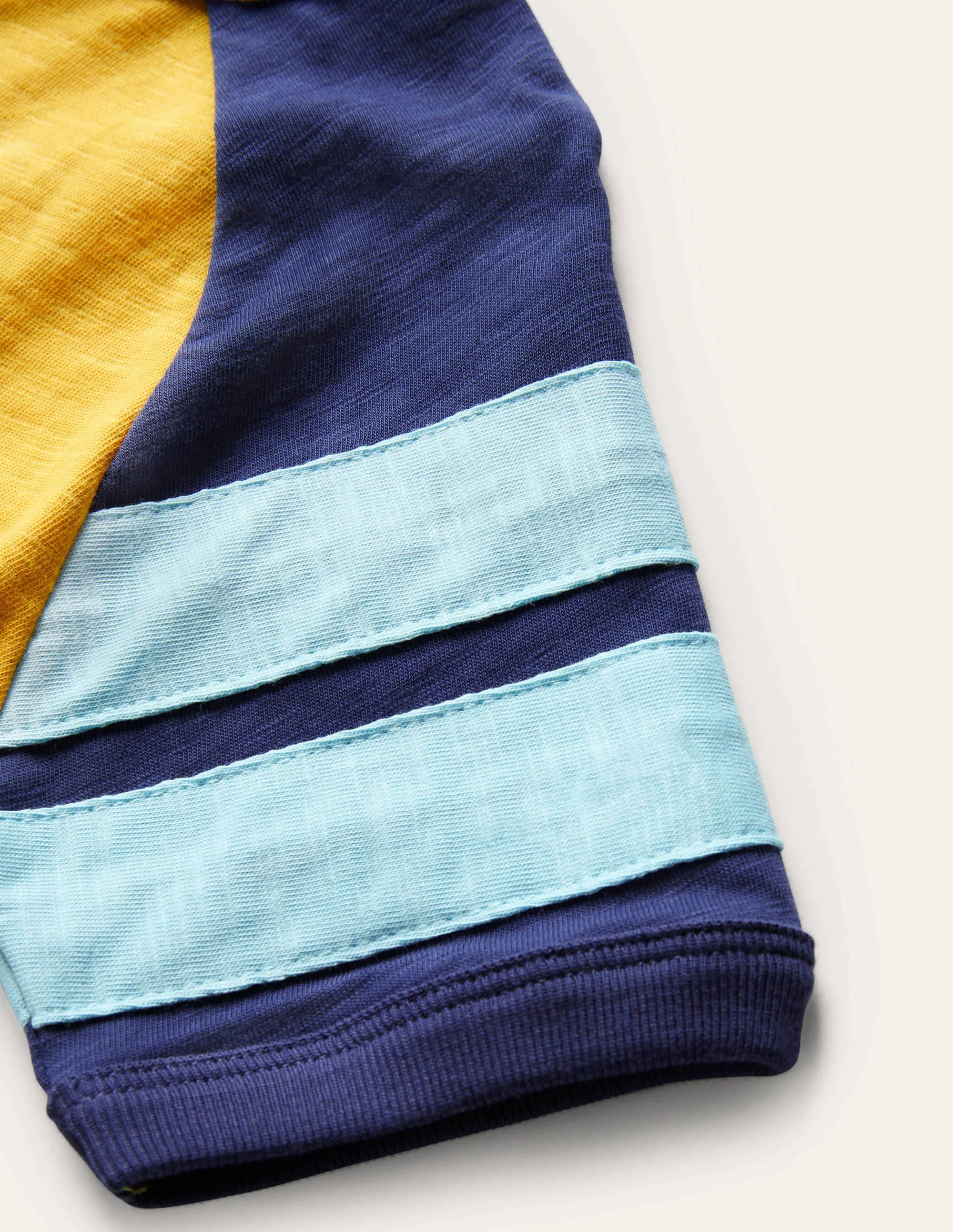 Colourblock Raglan T-shirt-Daffodil Yellow/Starboard Blue - Image 3