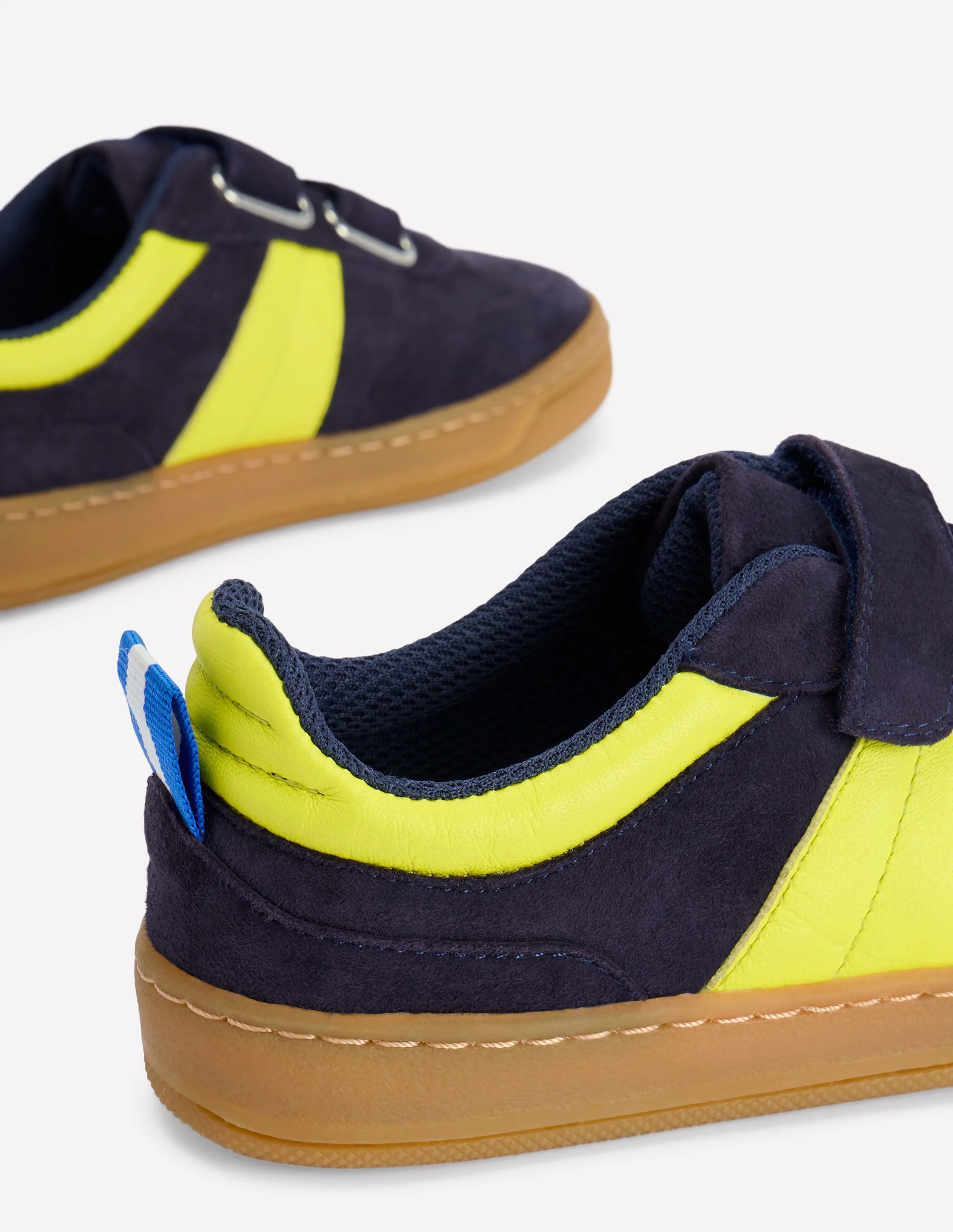 Colourblock Sneakers-College Navy/Neon - Image 3